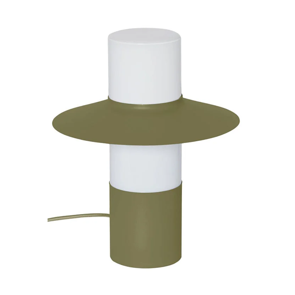 Stolná lampa CAPONIO olivová