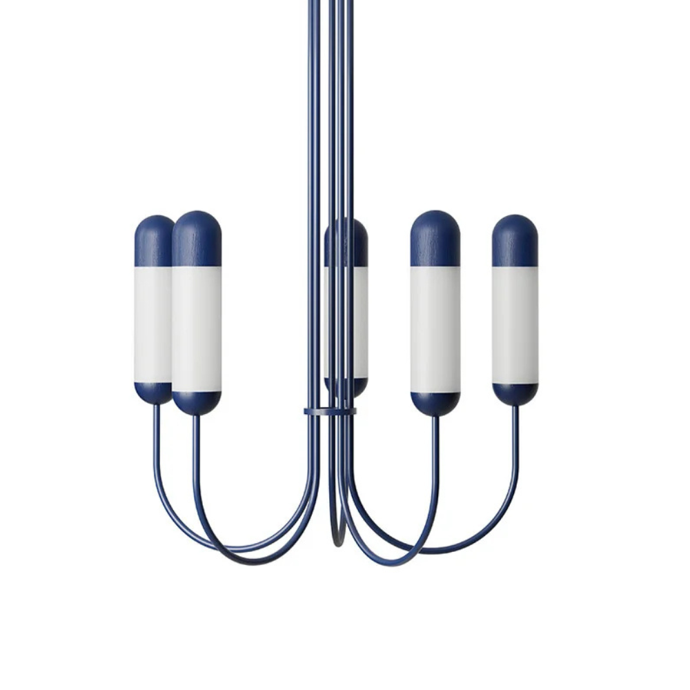 FUNSUI chandelier in navy blue
