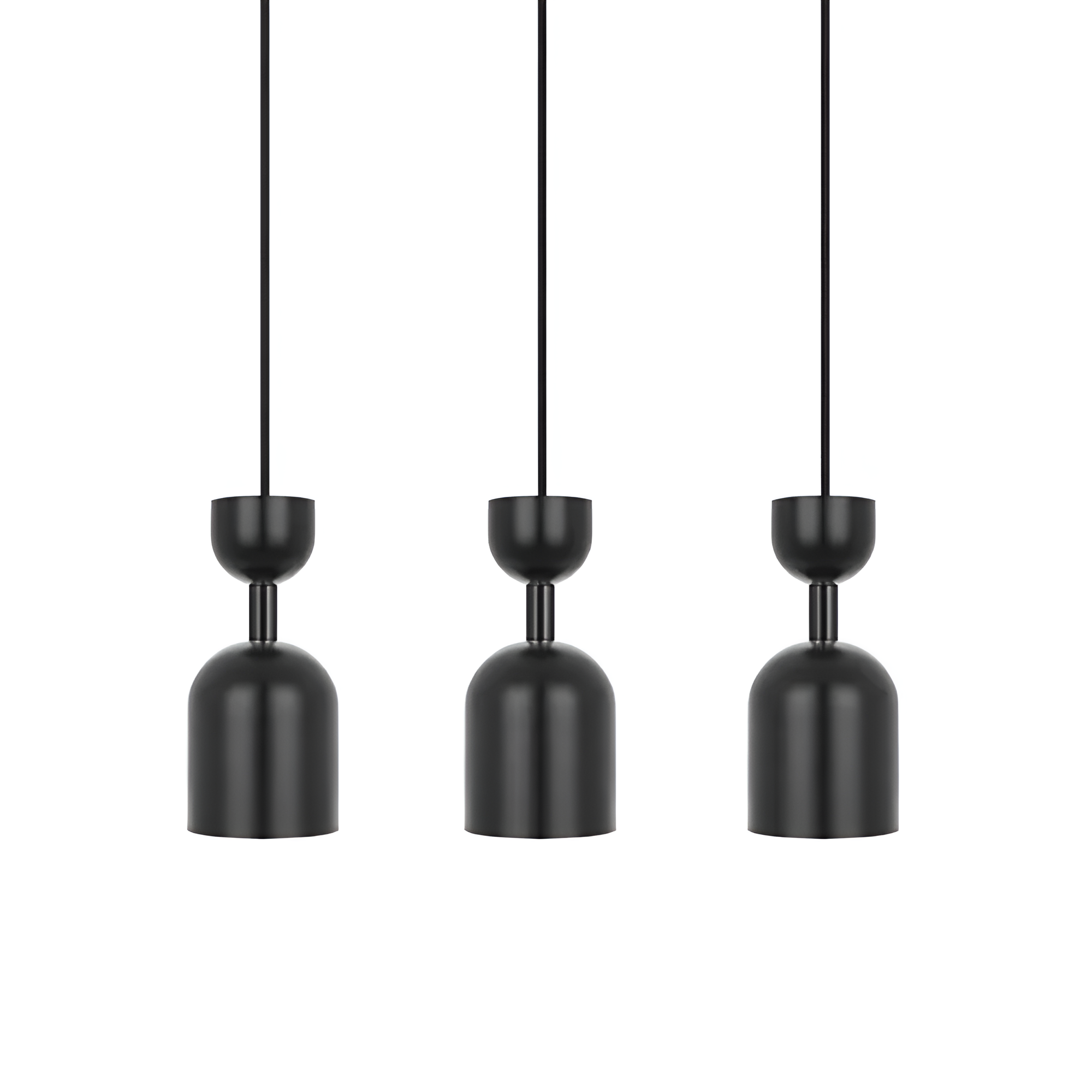 Stropná lampa SUPURU 3L čierna