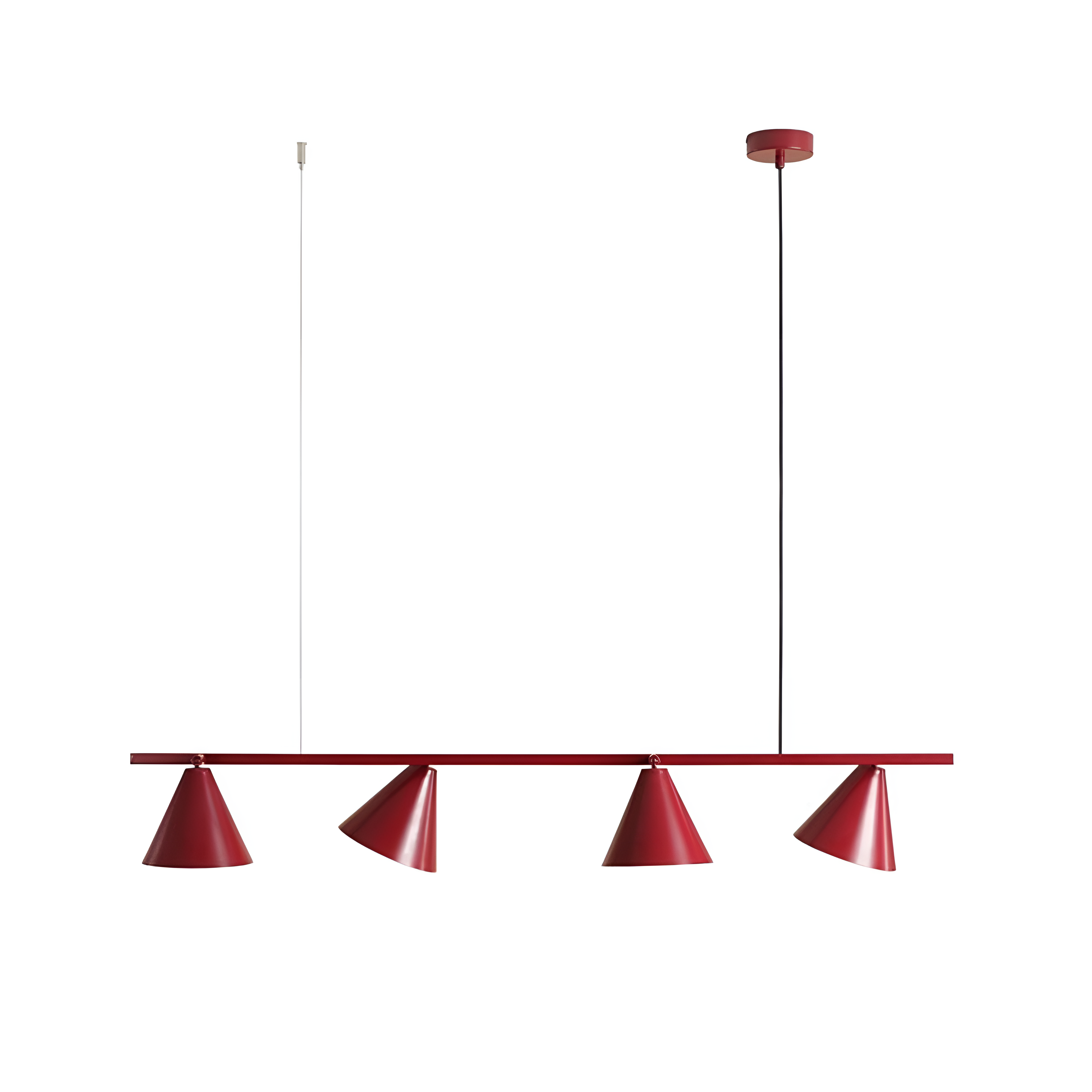 Závesná lampa FORM QUATRO bordová