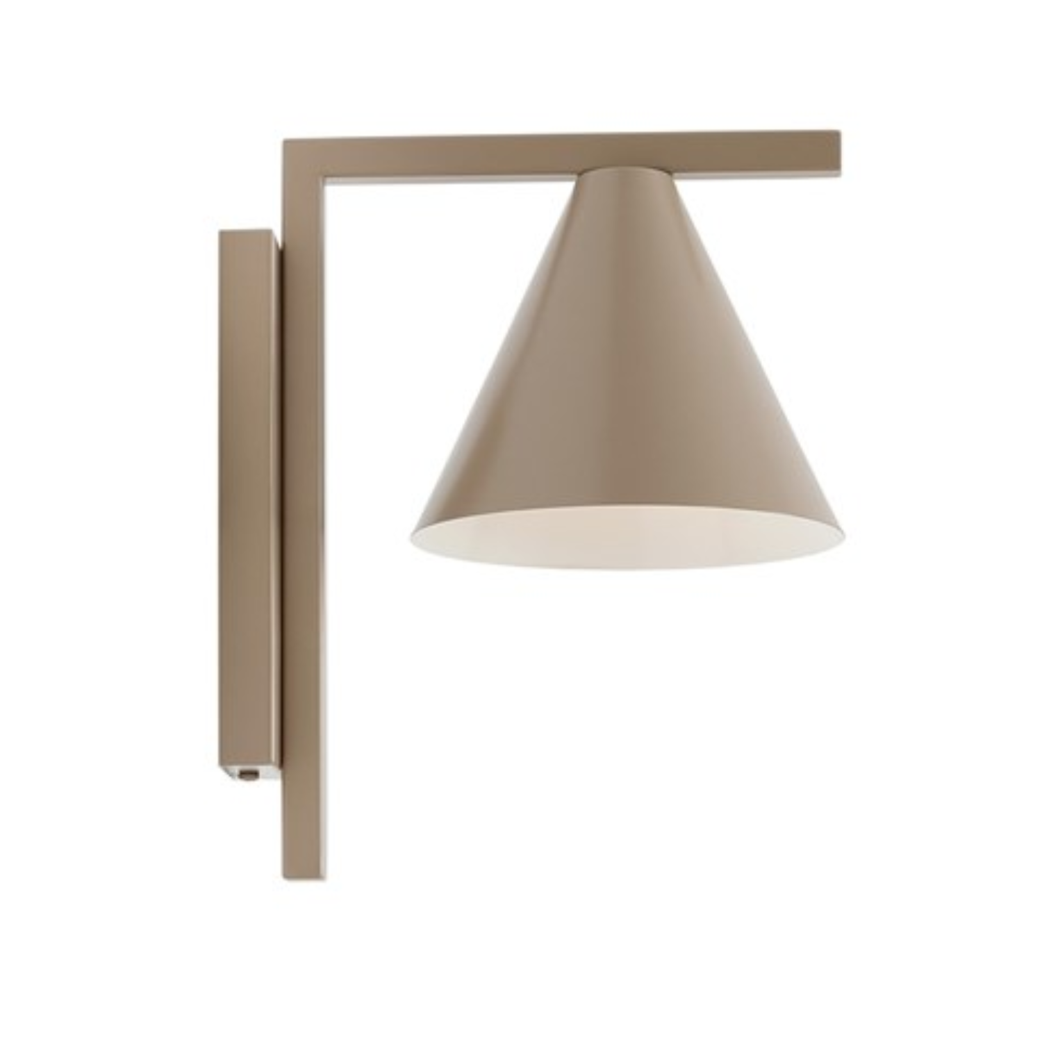 Beige forms wall lamp
