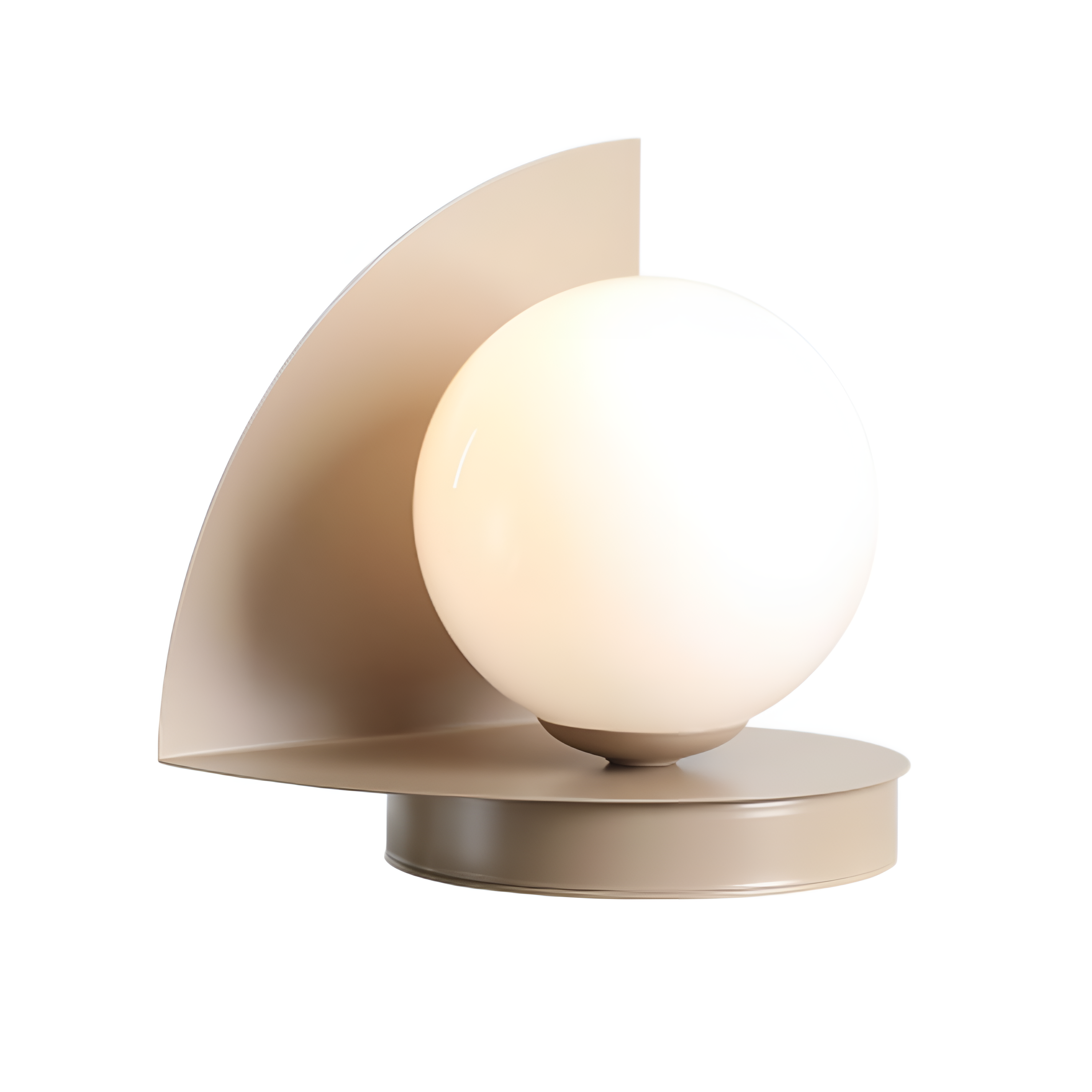 Loop beige table lamp