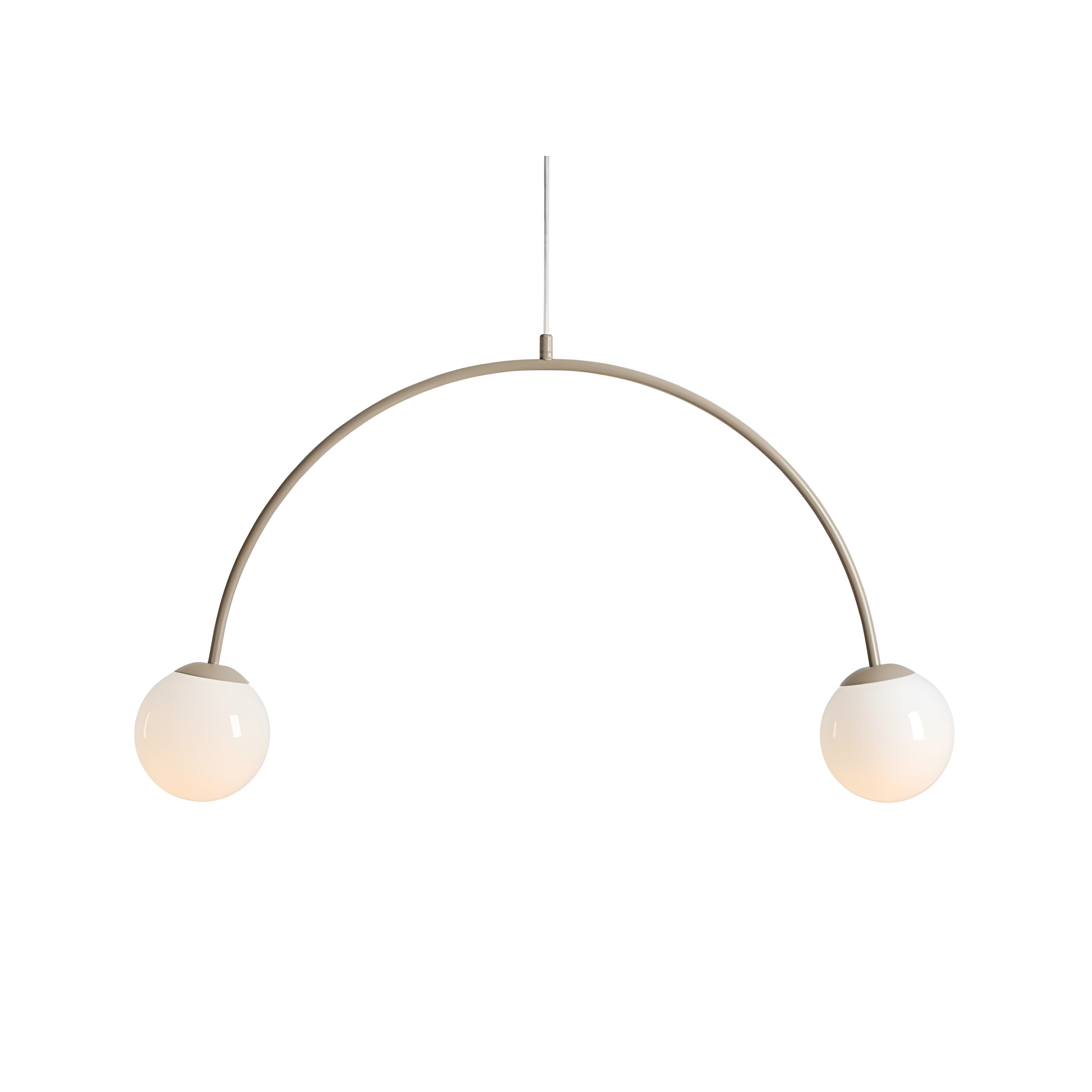 UNA beige hanging lamp