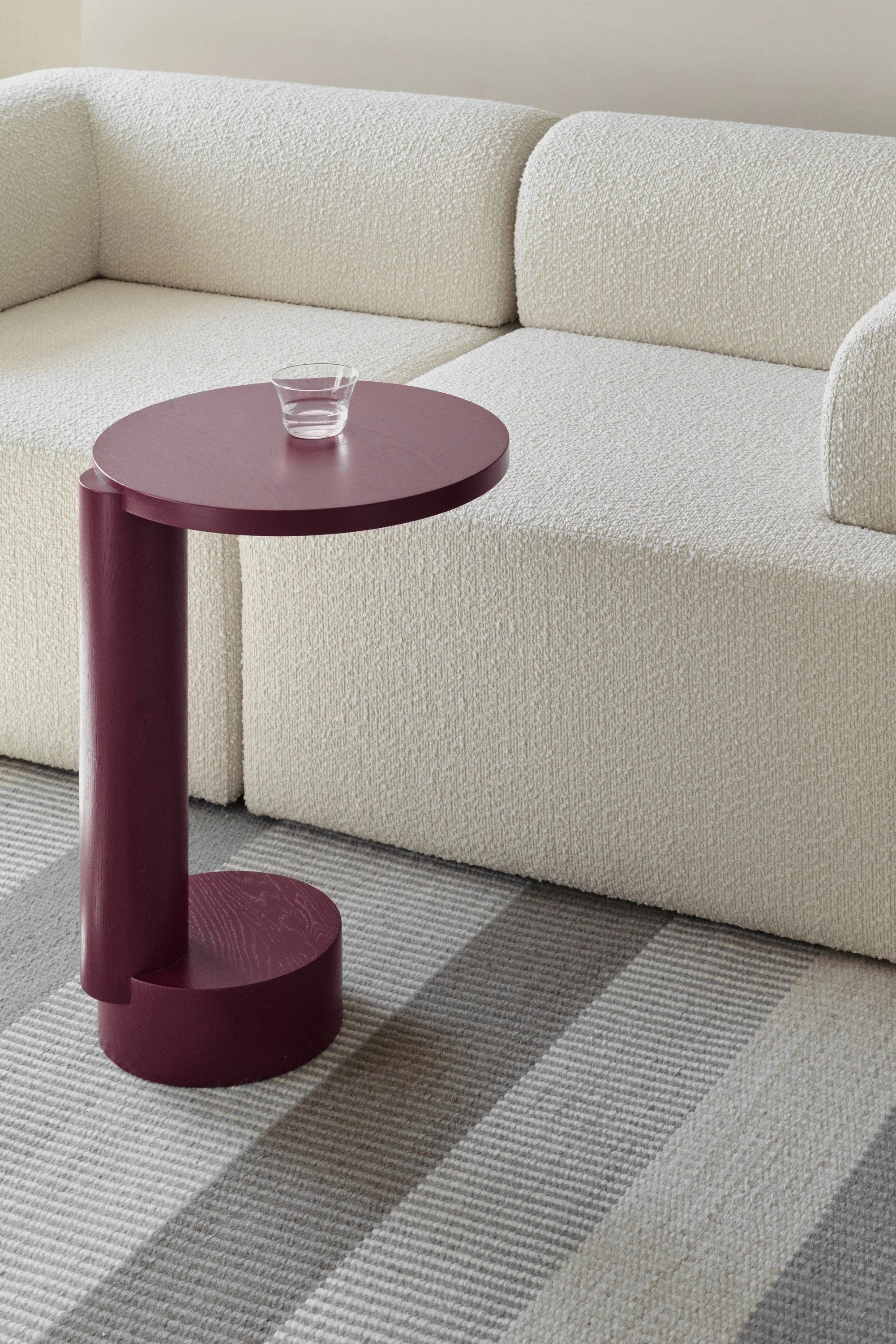 BOLD Burgundy Side Table