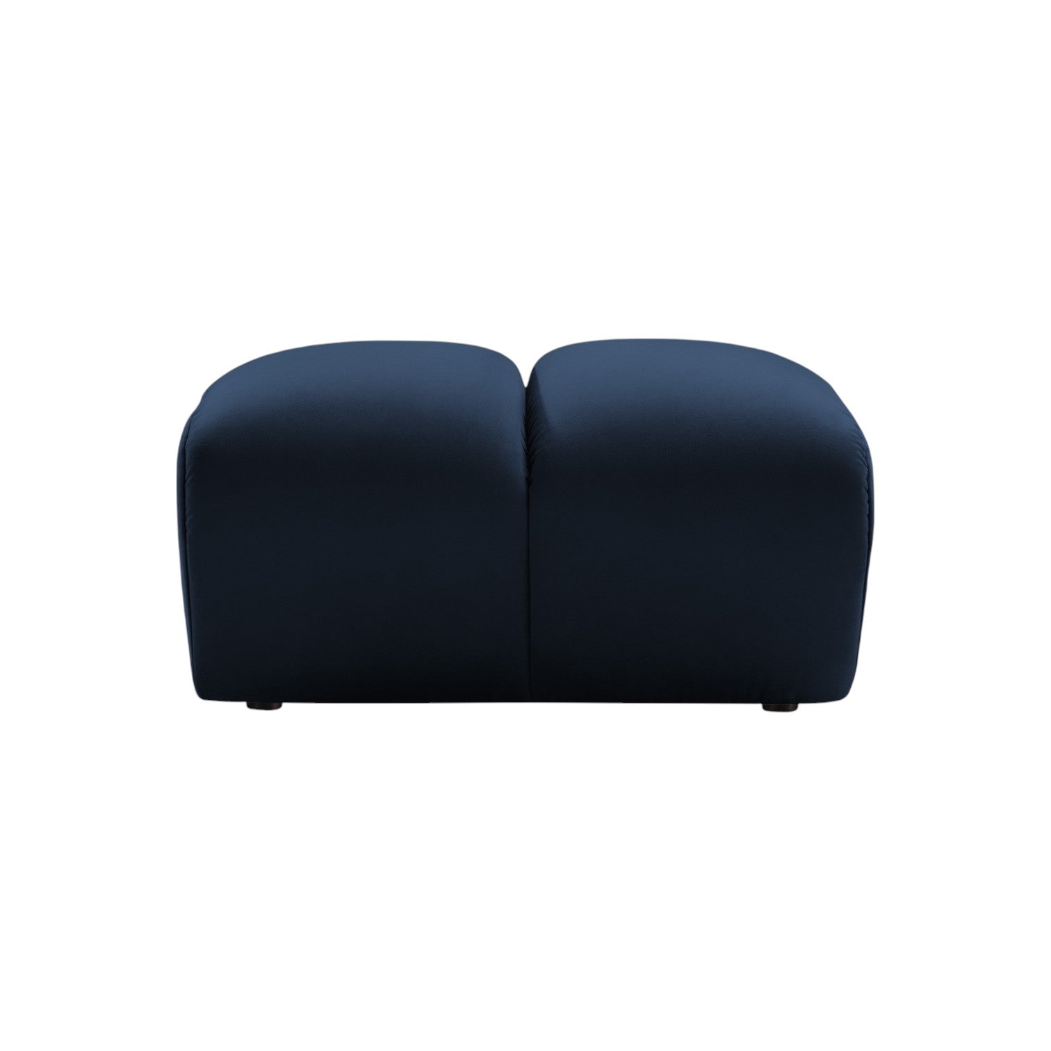 Royal Blue Velvet Pouf DIANA