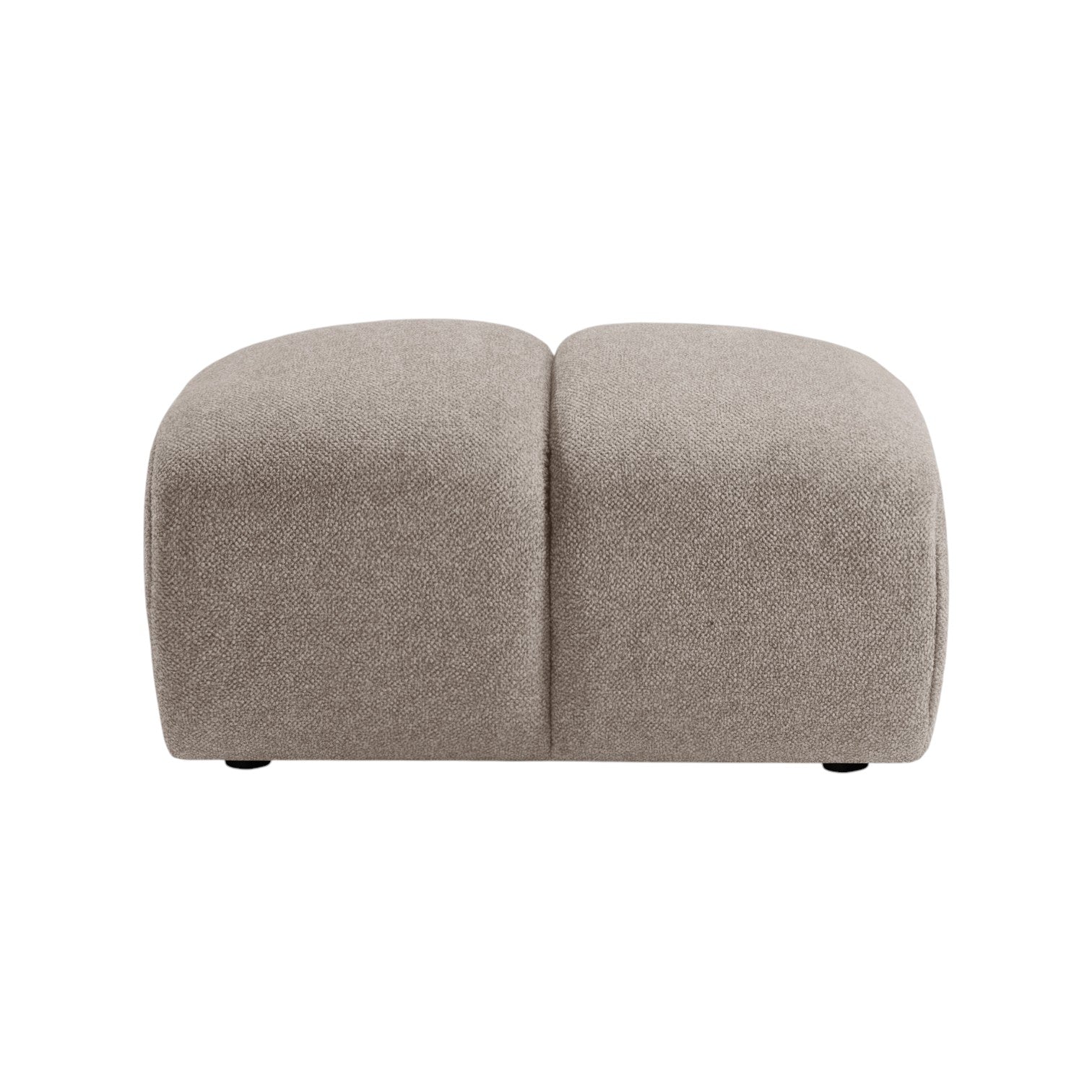 DIANA dark beige pouf chenille