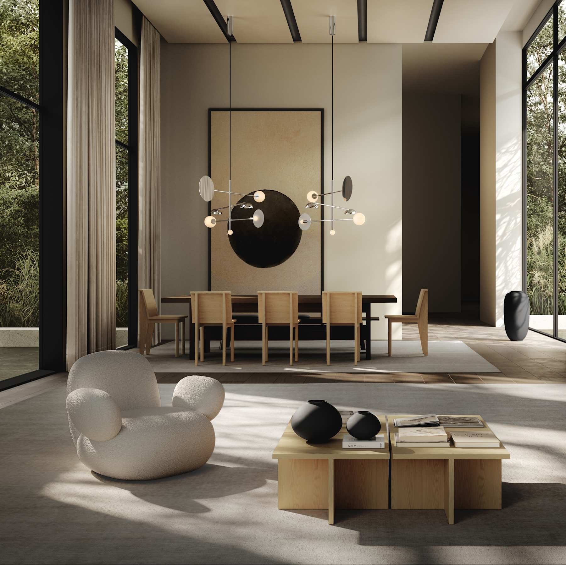 Váza SUNAO FAT čierna