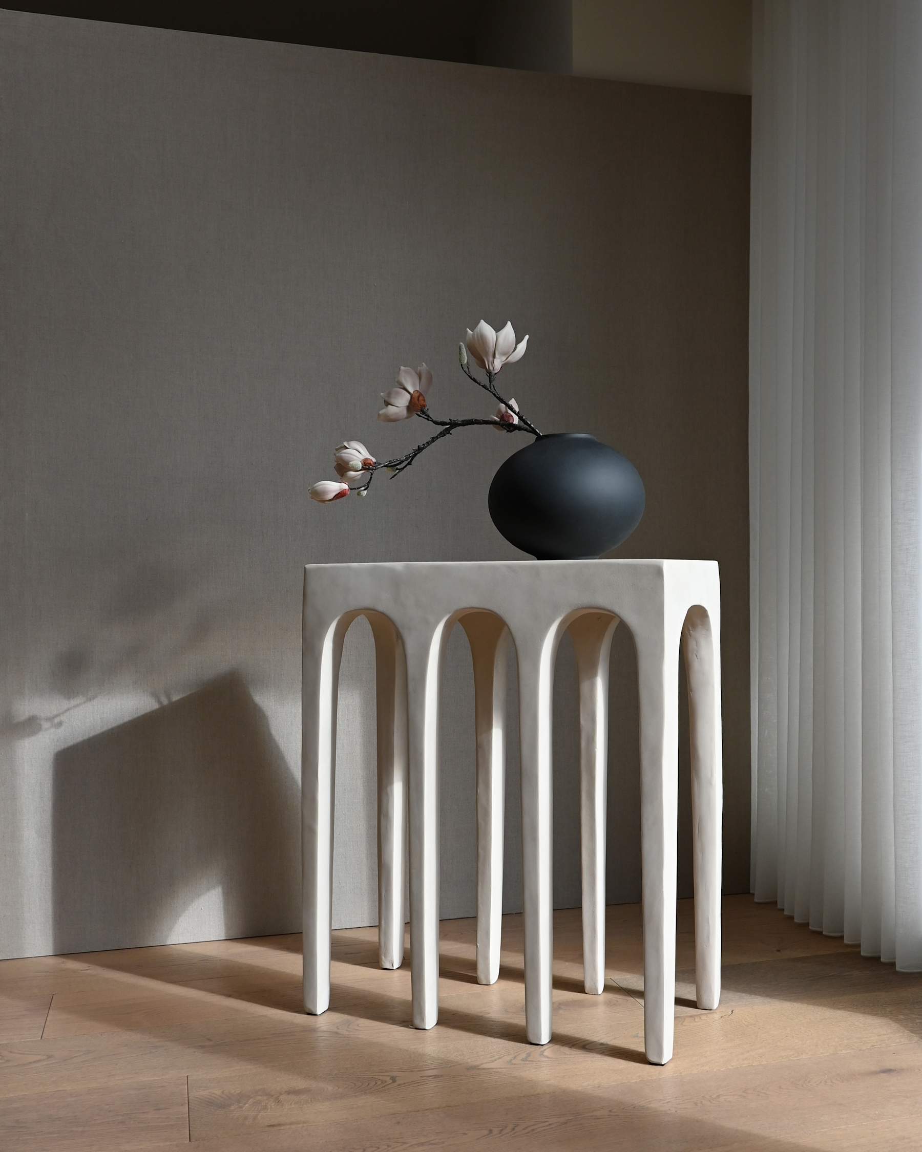 Váza SUNAO FAT čierna