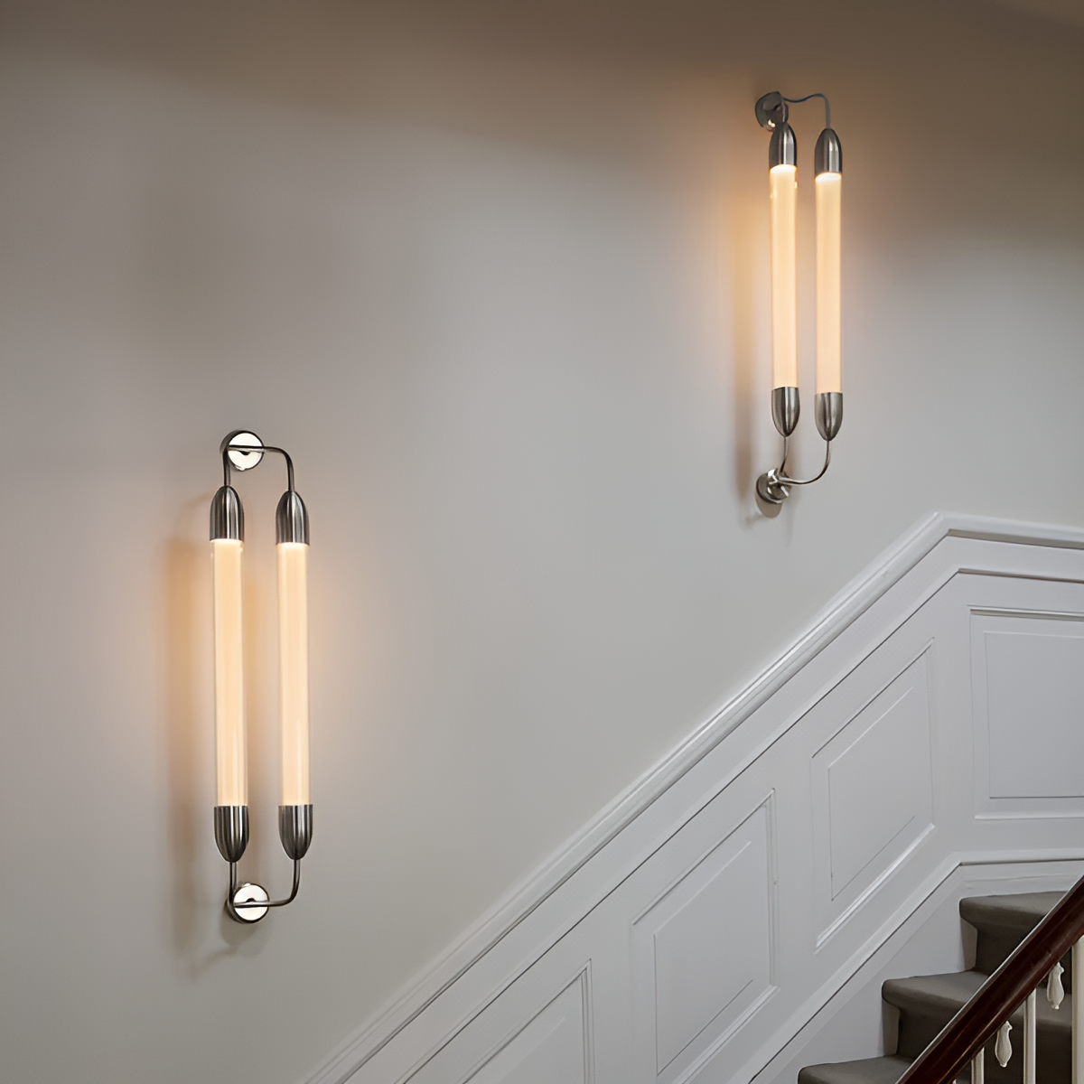 Nástenná lampa dvojbodová LEMON SQUEEZE DOUBLE strieborná