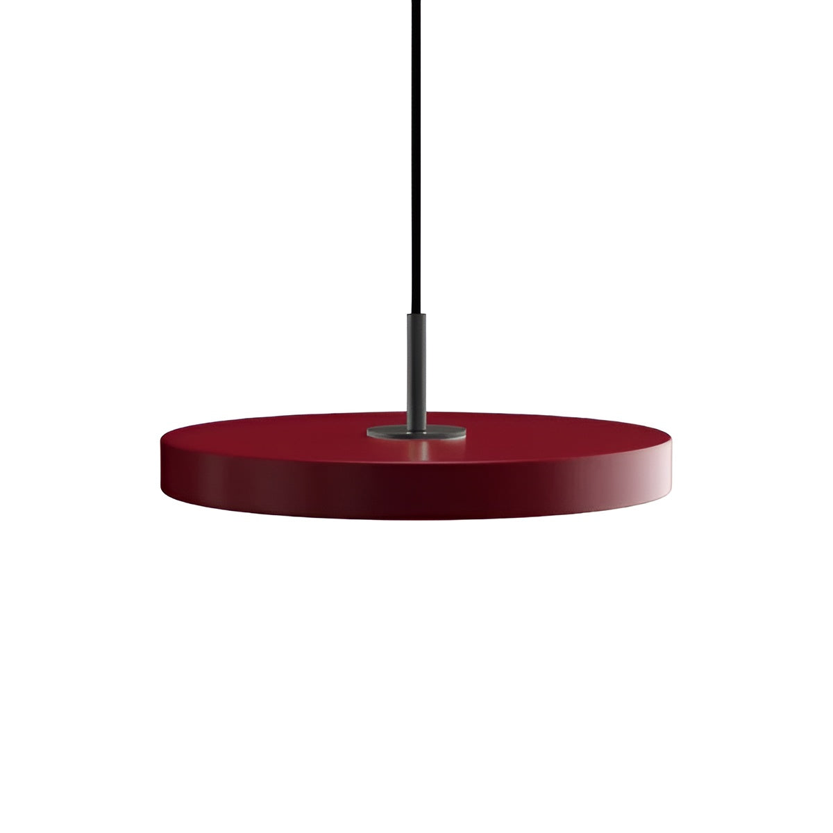 Závesná lampa ASTERIA PLUS bordová s čiernym vložkou