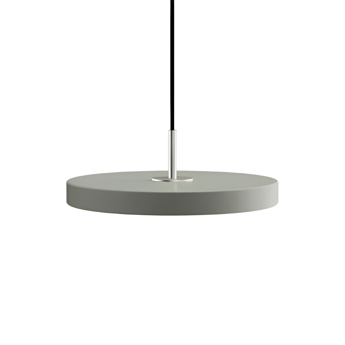 ASTERIA PLUS pendant lamp in olive with silver insert