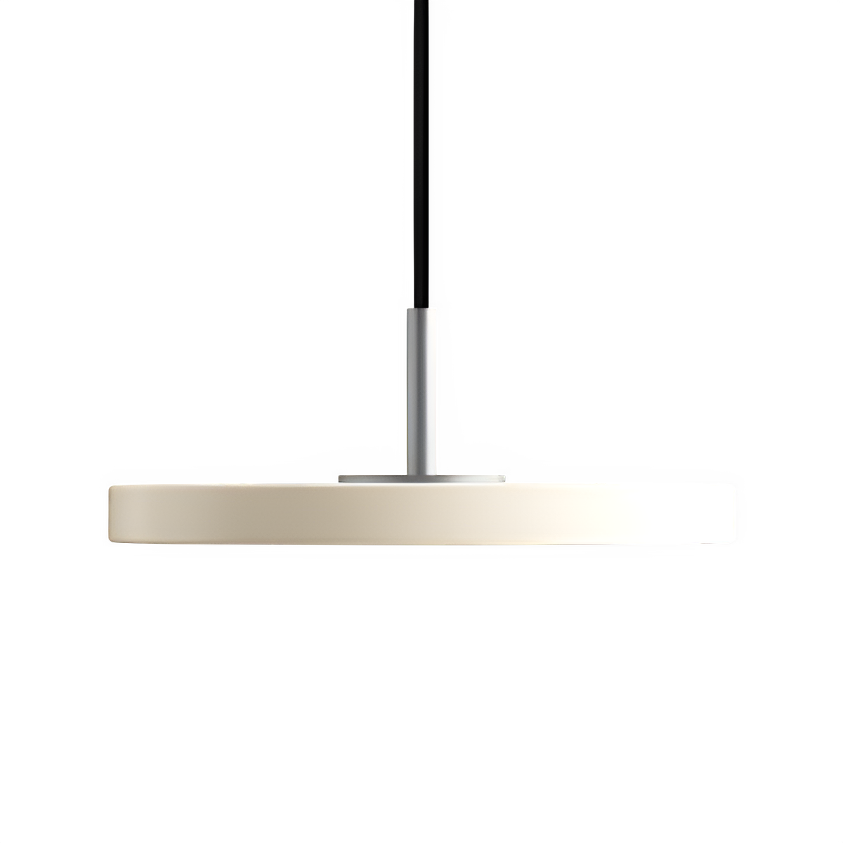 Asteria Micro Pearl Pendant Lamp with Silver Insert