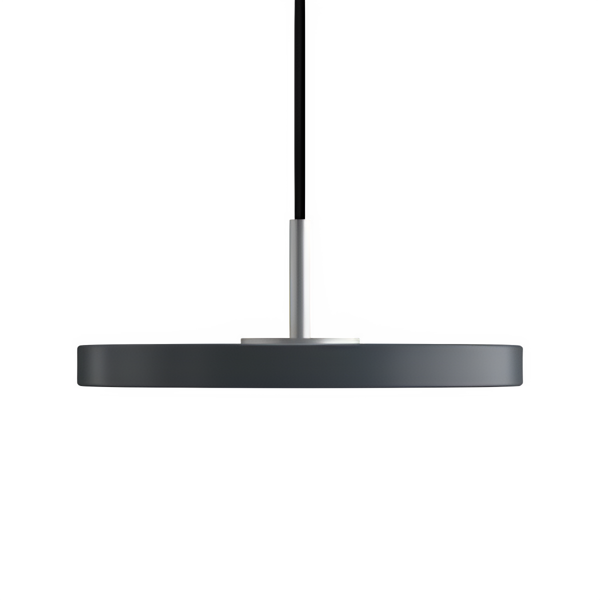 ASTERIA MICRO pendant lamp in anthracite with silver insert