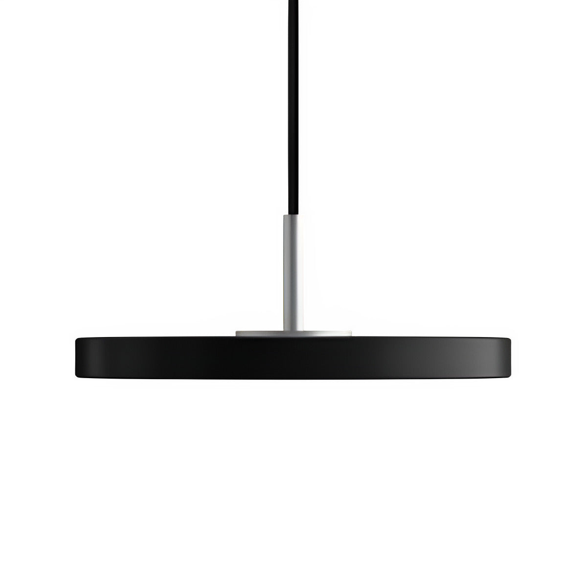 Závesná lampa ASTERIA MICRO čierna so strieborným vložkou