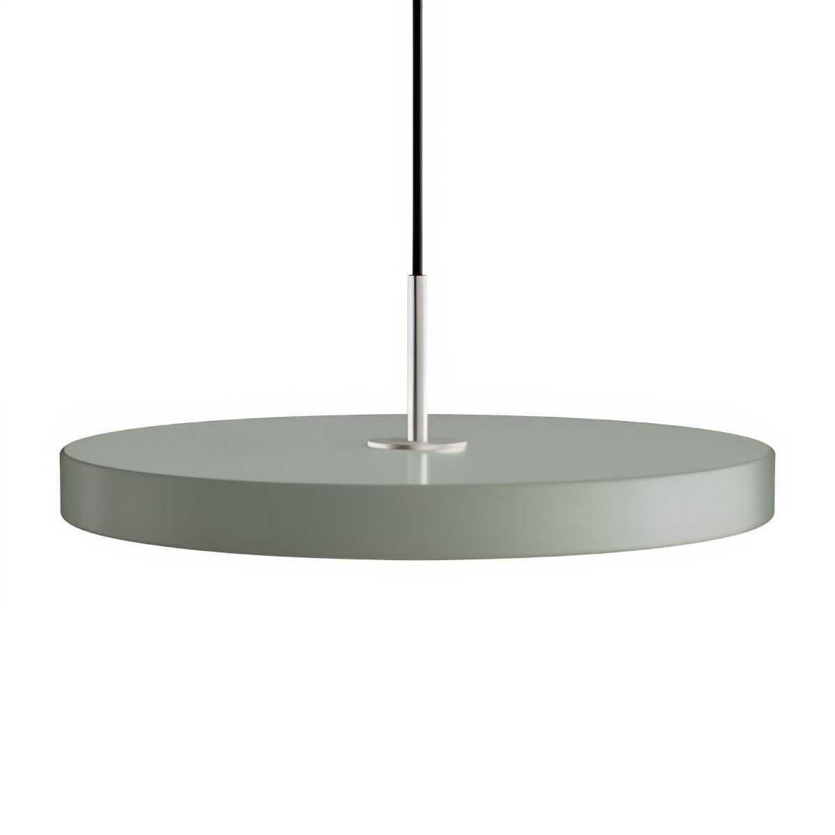 ASTERIA PLUS pendant lamp in olive with silver insert