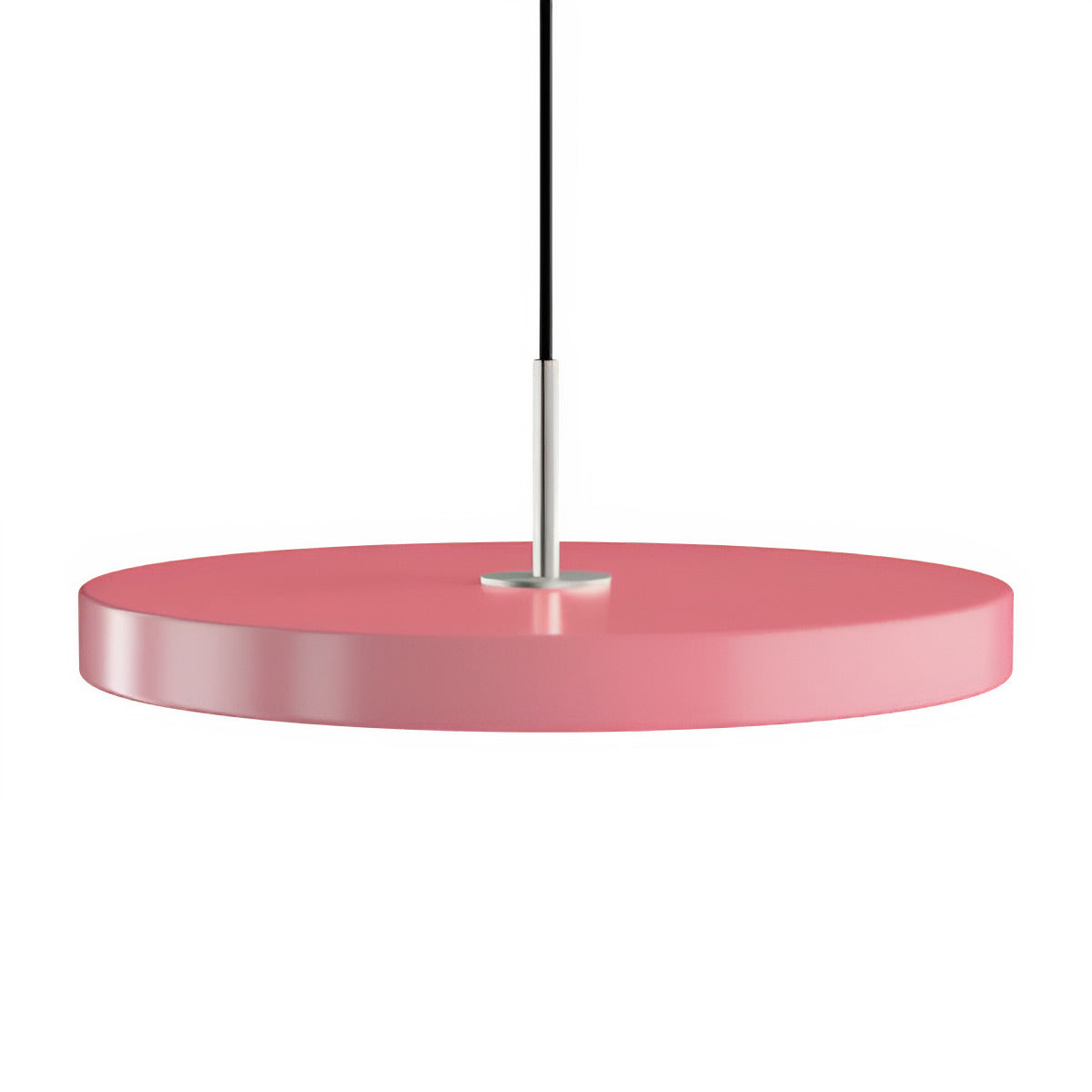 ASTERIA PLUS pendant lamp in light pink with silver insert