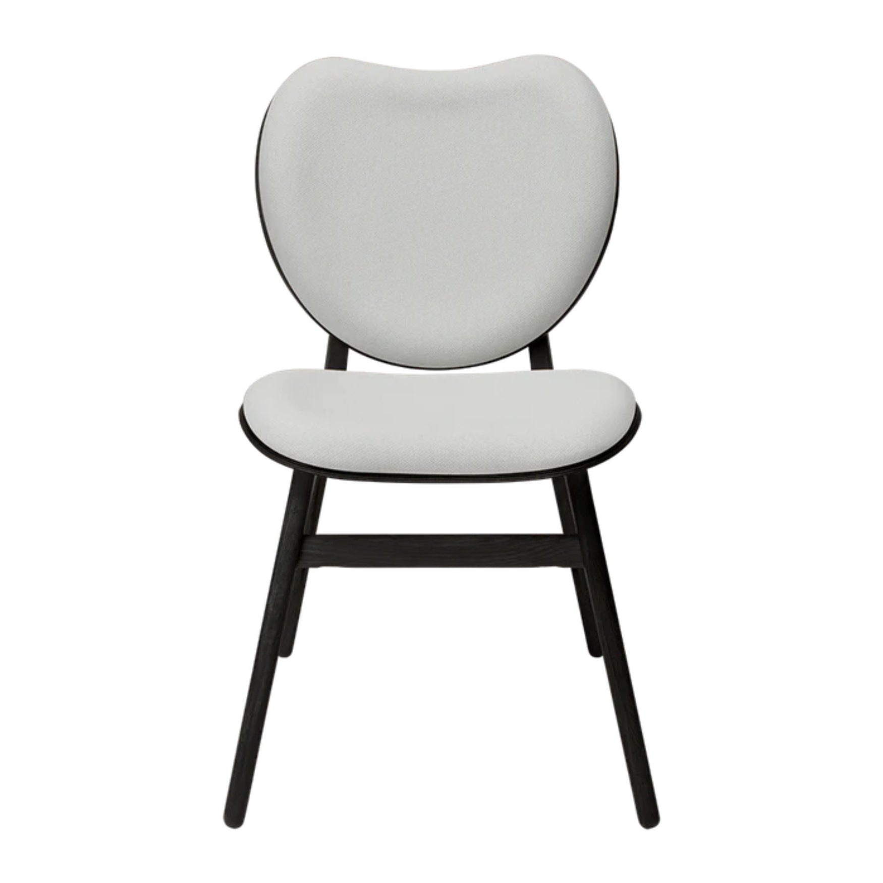 Stolička CONVERSATION biela s čiernym dubovým podstavcom