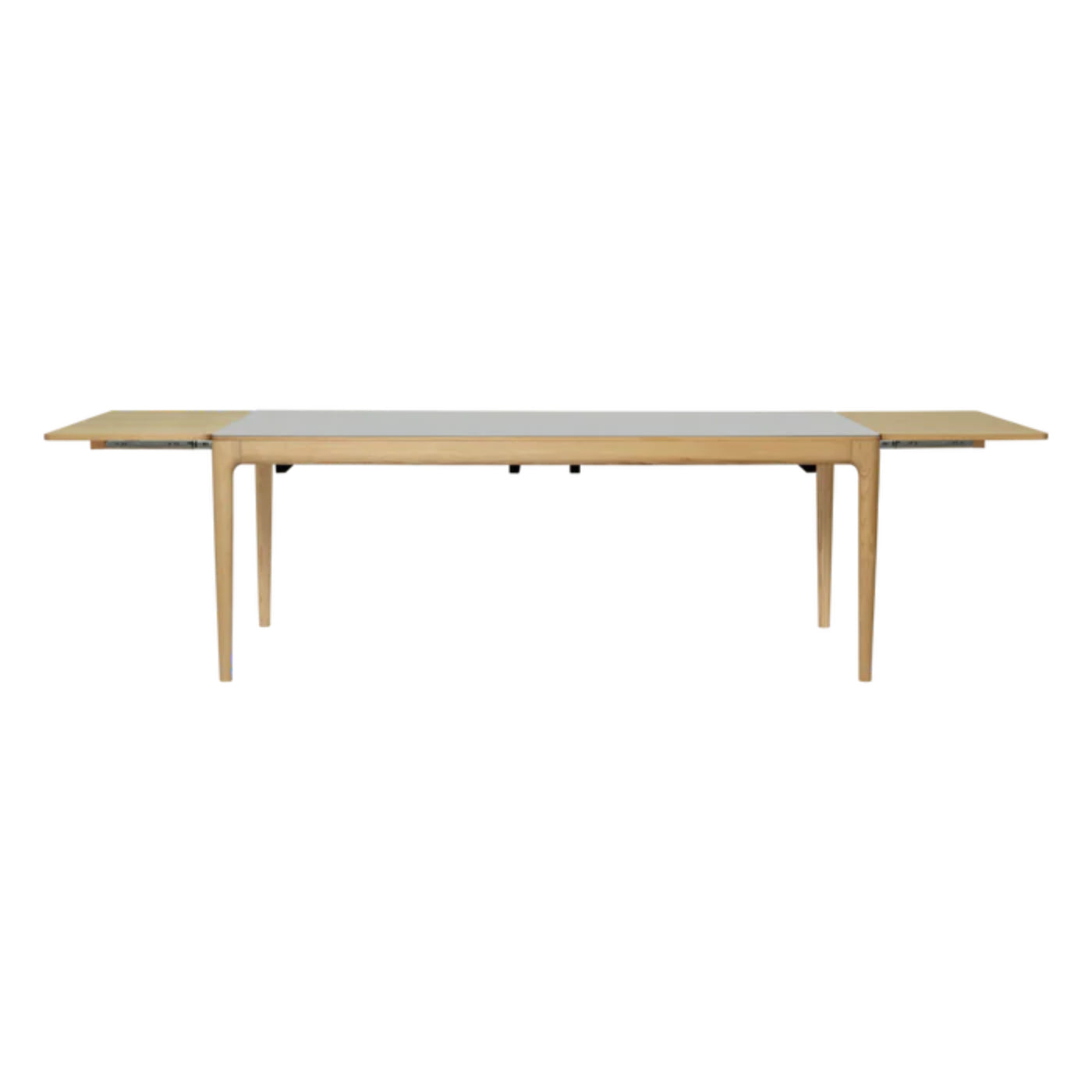 HEART'N'SOUL extendable table gray with oak base