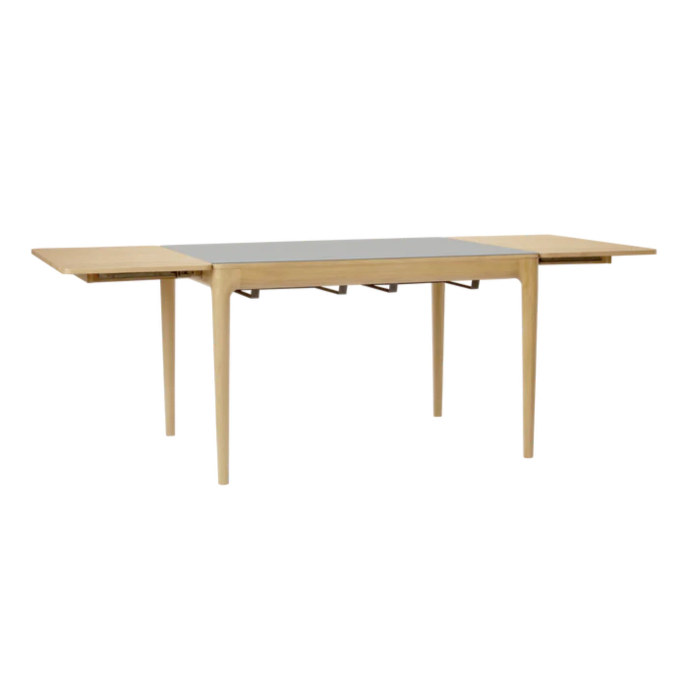 HEART'N'SOUL extendable table gray with oak base