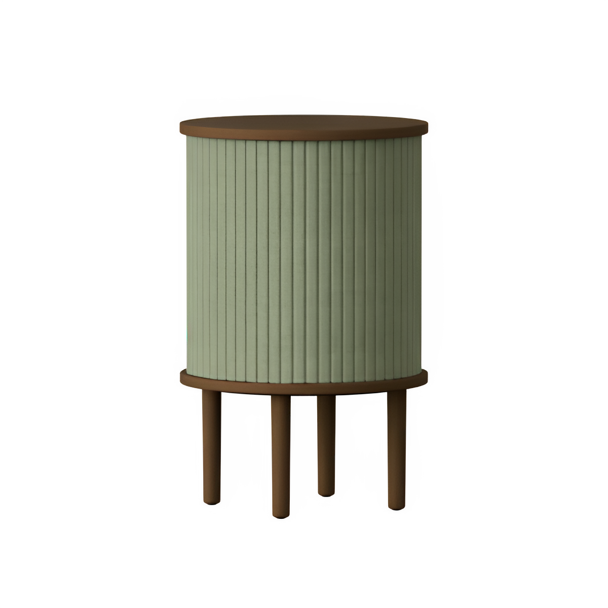 AUDACIOUS green side table with dark oak