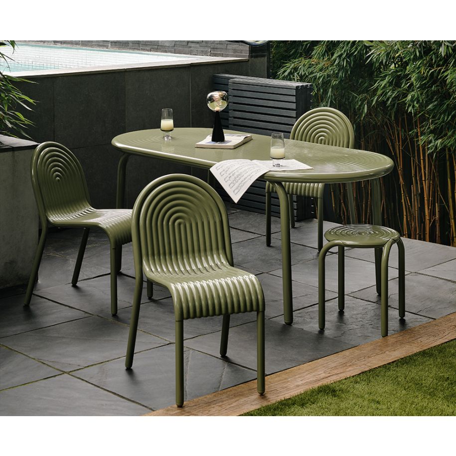 GROOVE Outdoor Chair Green