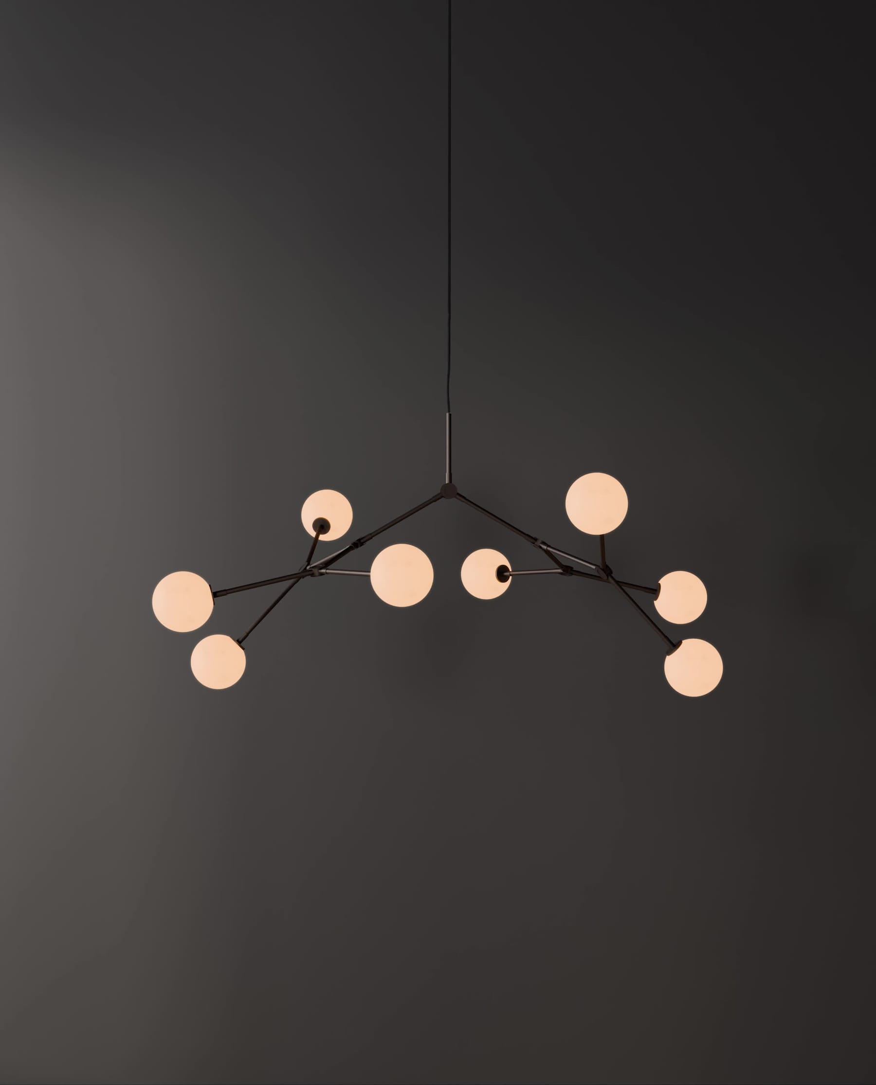 Závesná lampa DROP BULP šedá