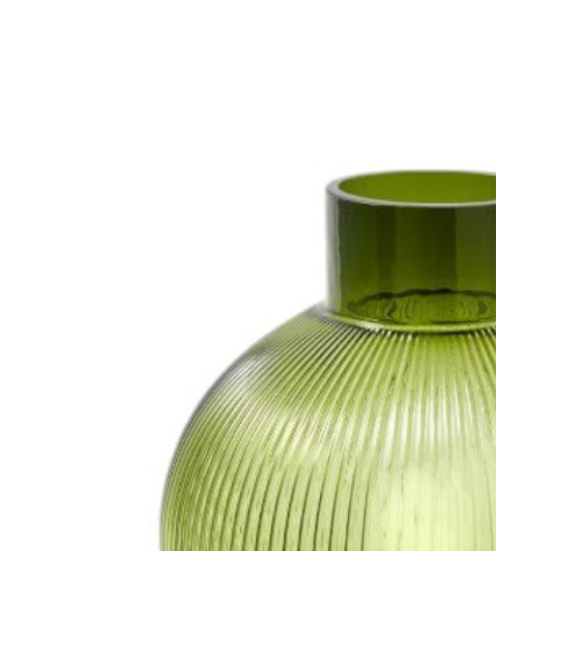 HOT AIR BALLOON vase dark green