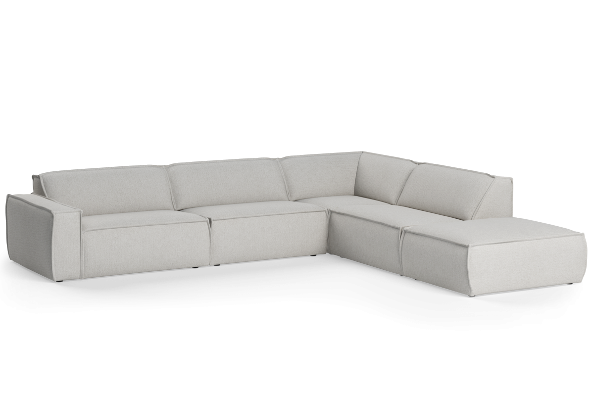 LUMO Upholstered Right-Hand Modular Sofa for 6 People