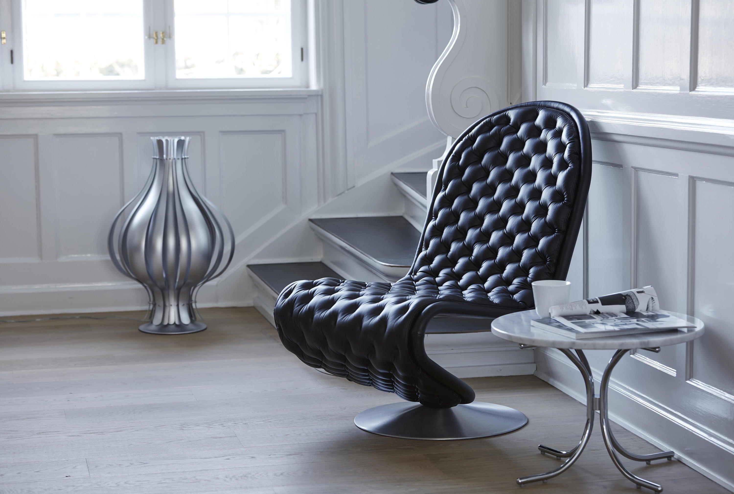 Fotel SYSTEM 1-2-3 LOUNGE DELUXE z okrągłą podstawą Verpan Eye on Design