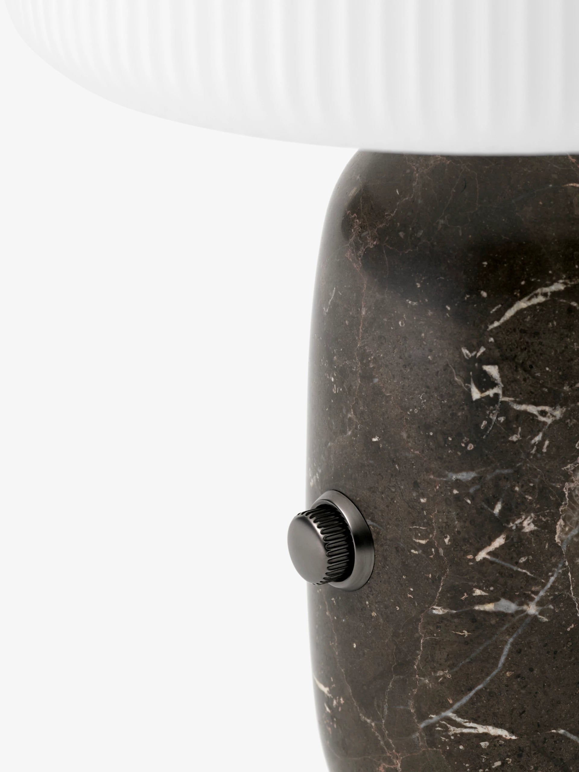 Stolná lampa SCULPTURE šedý mramor