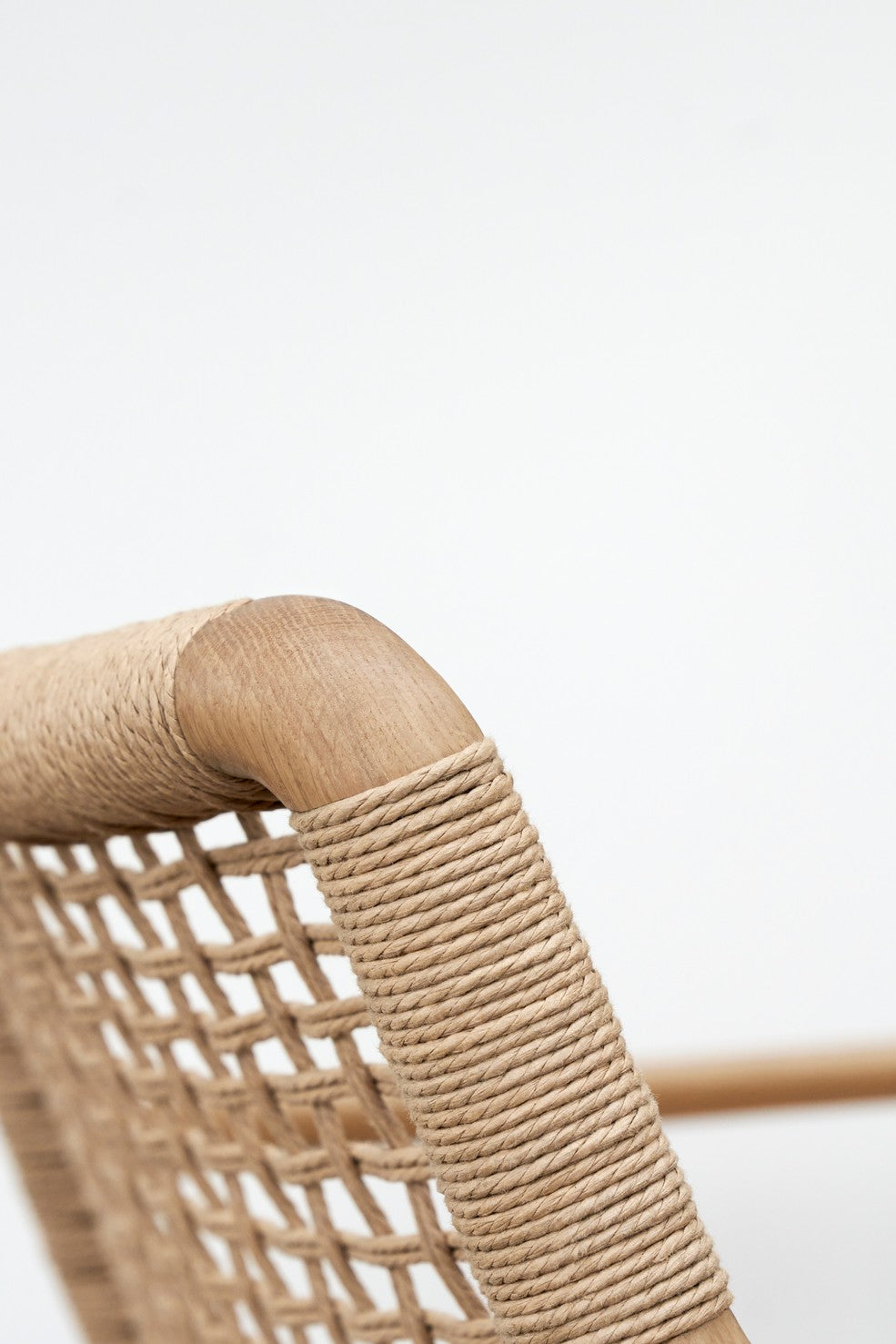 CABIN Armchair in Caramel Leather with Light Oak Base