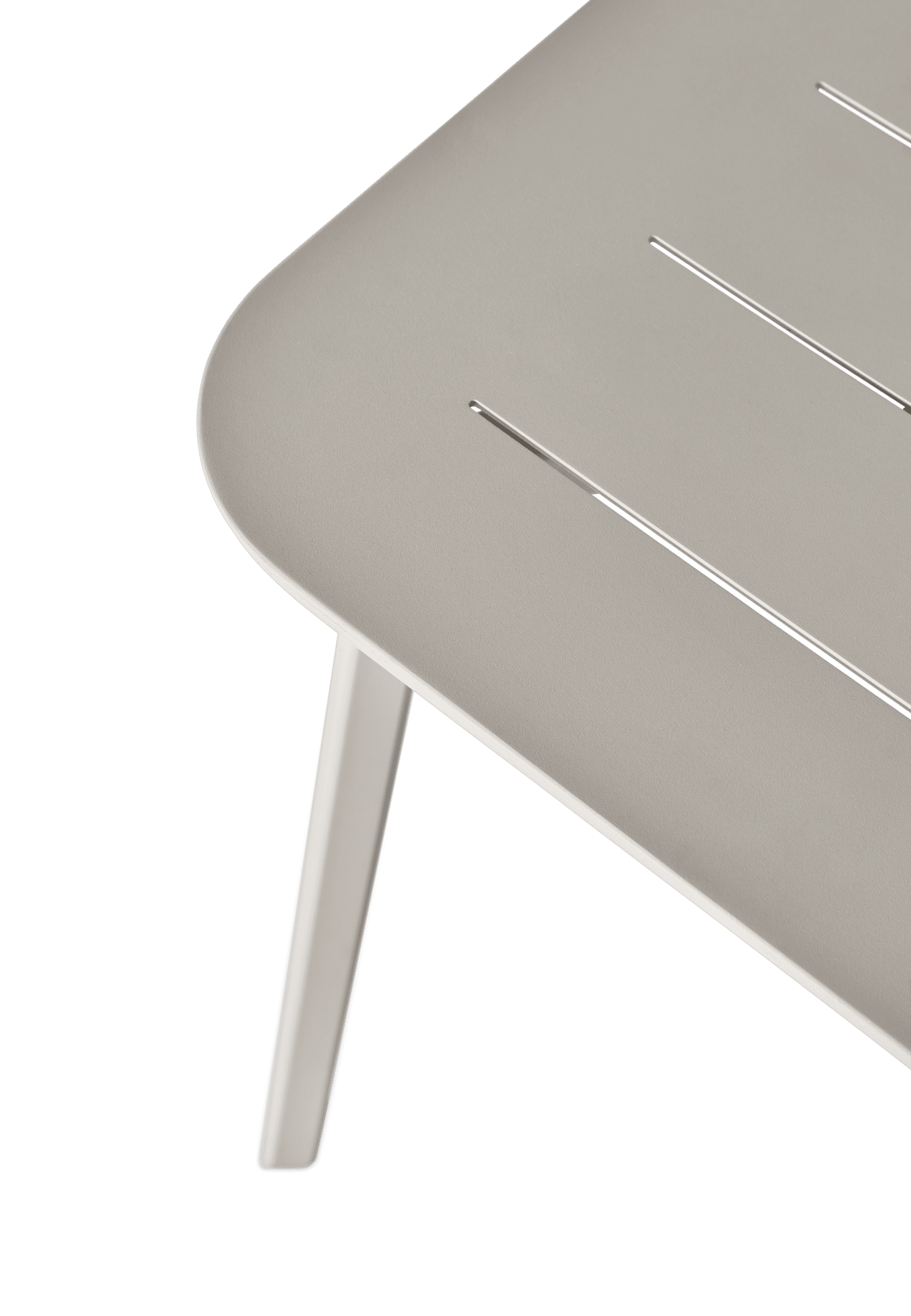 LAGRASSE light gray square outdoor table