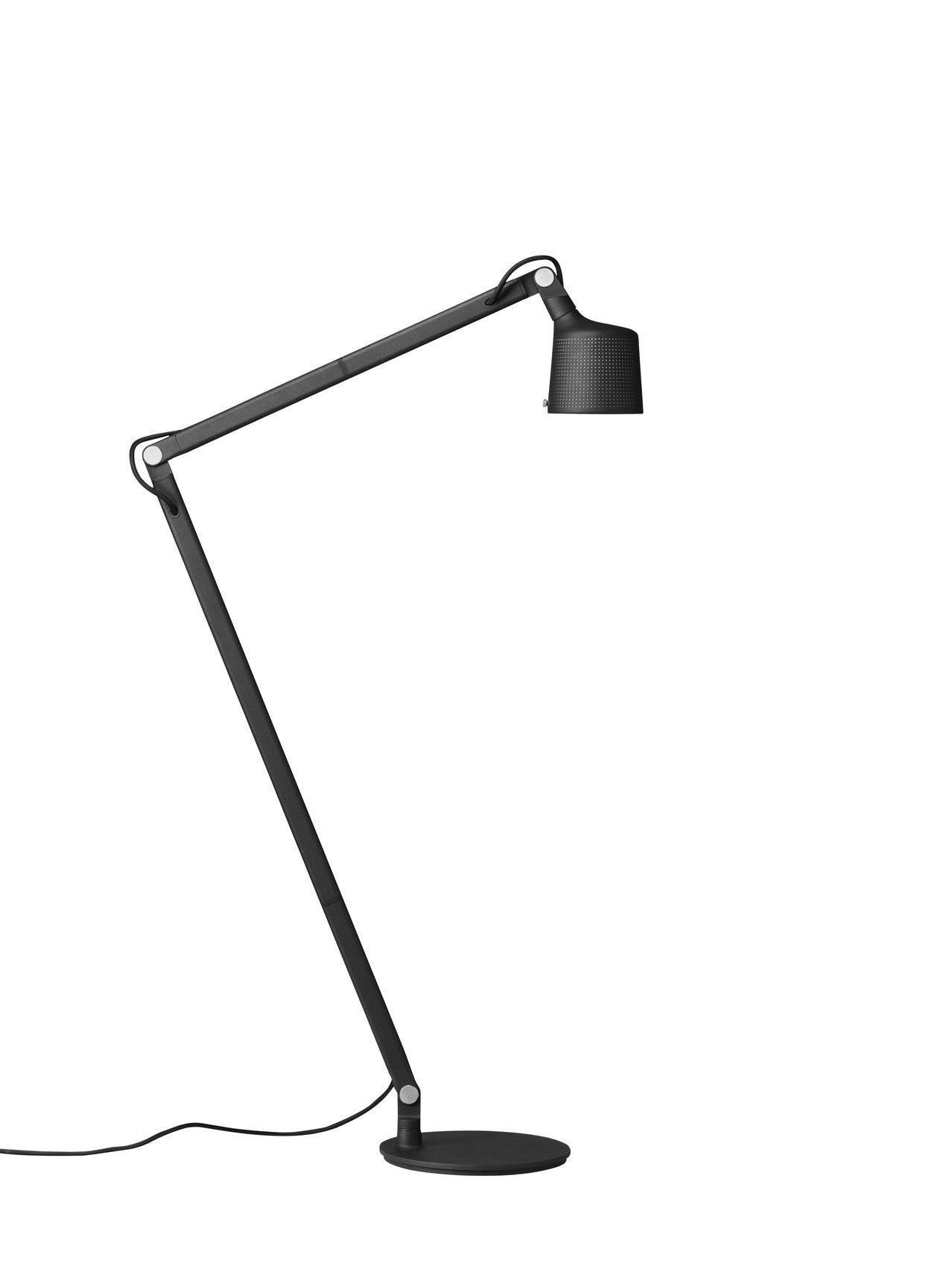 Podlahová lampa 525 čierny kov