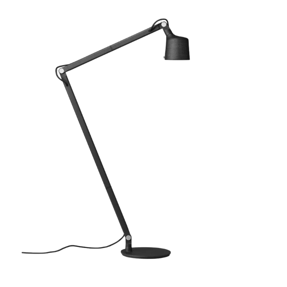 Podlahová lampa 525 čierny kov