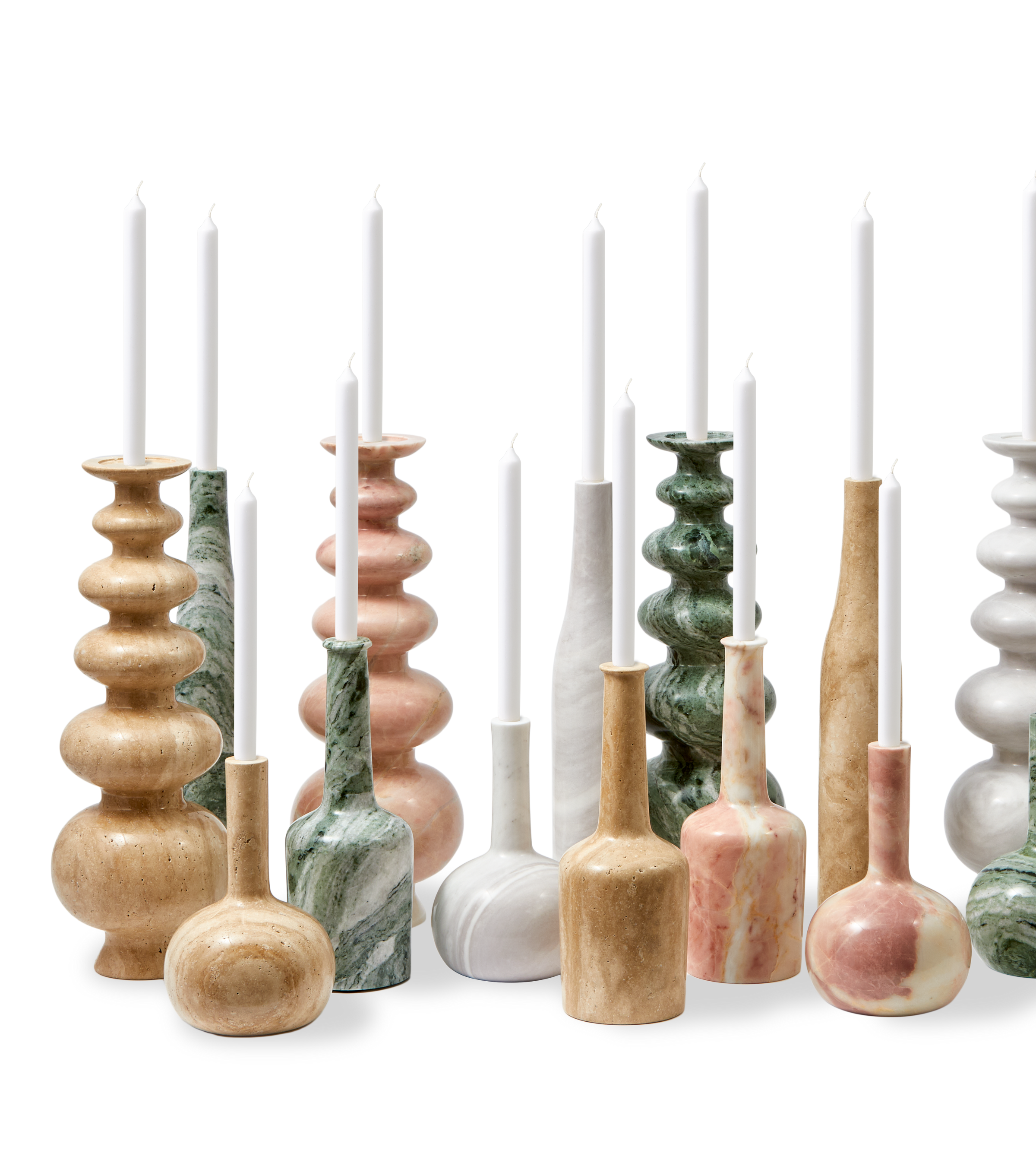 Svietnik HERITAGE BELL béžový travertín