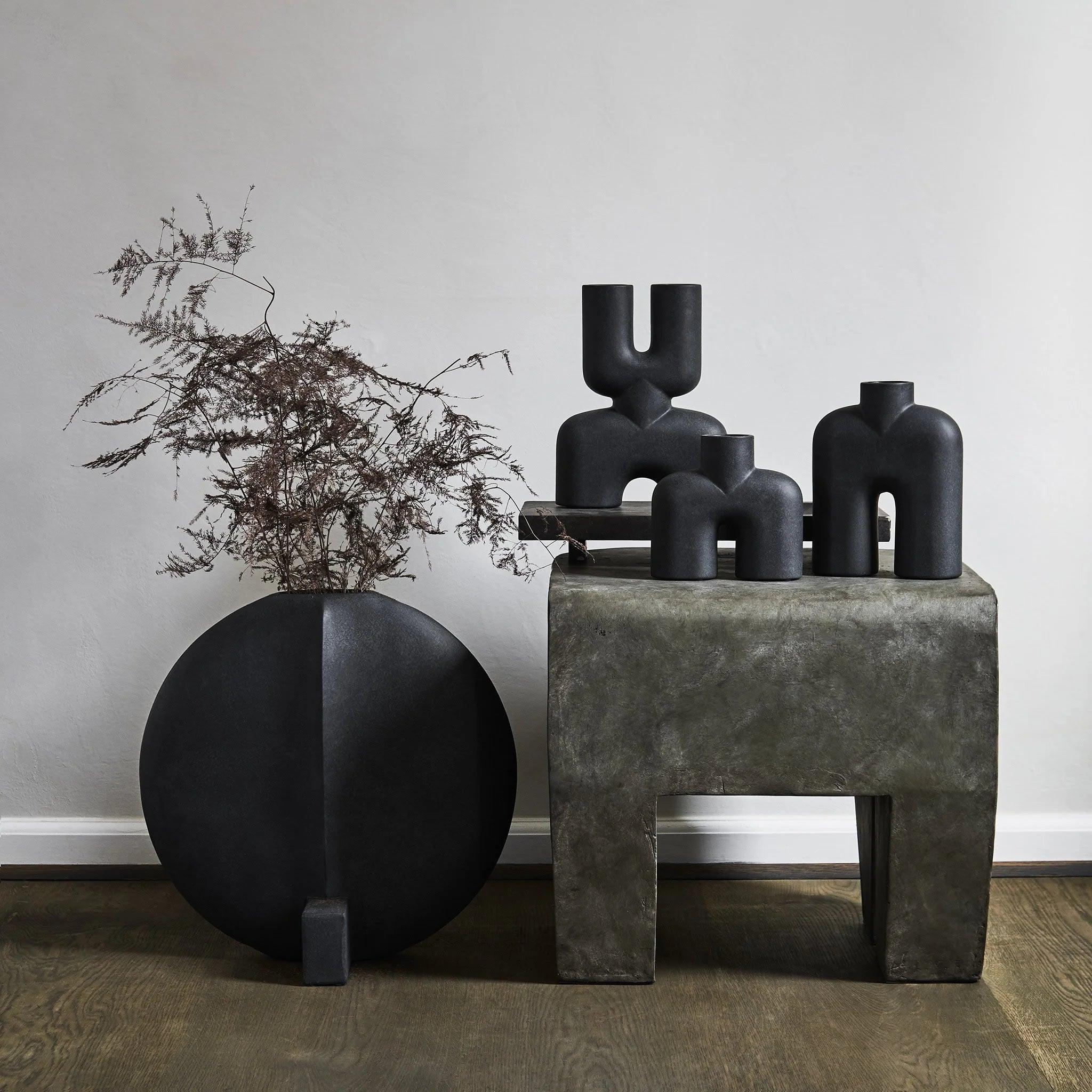 Wazon COBRA UNO czarny 101 Copenhagen Eye on Design