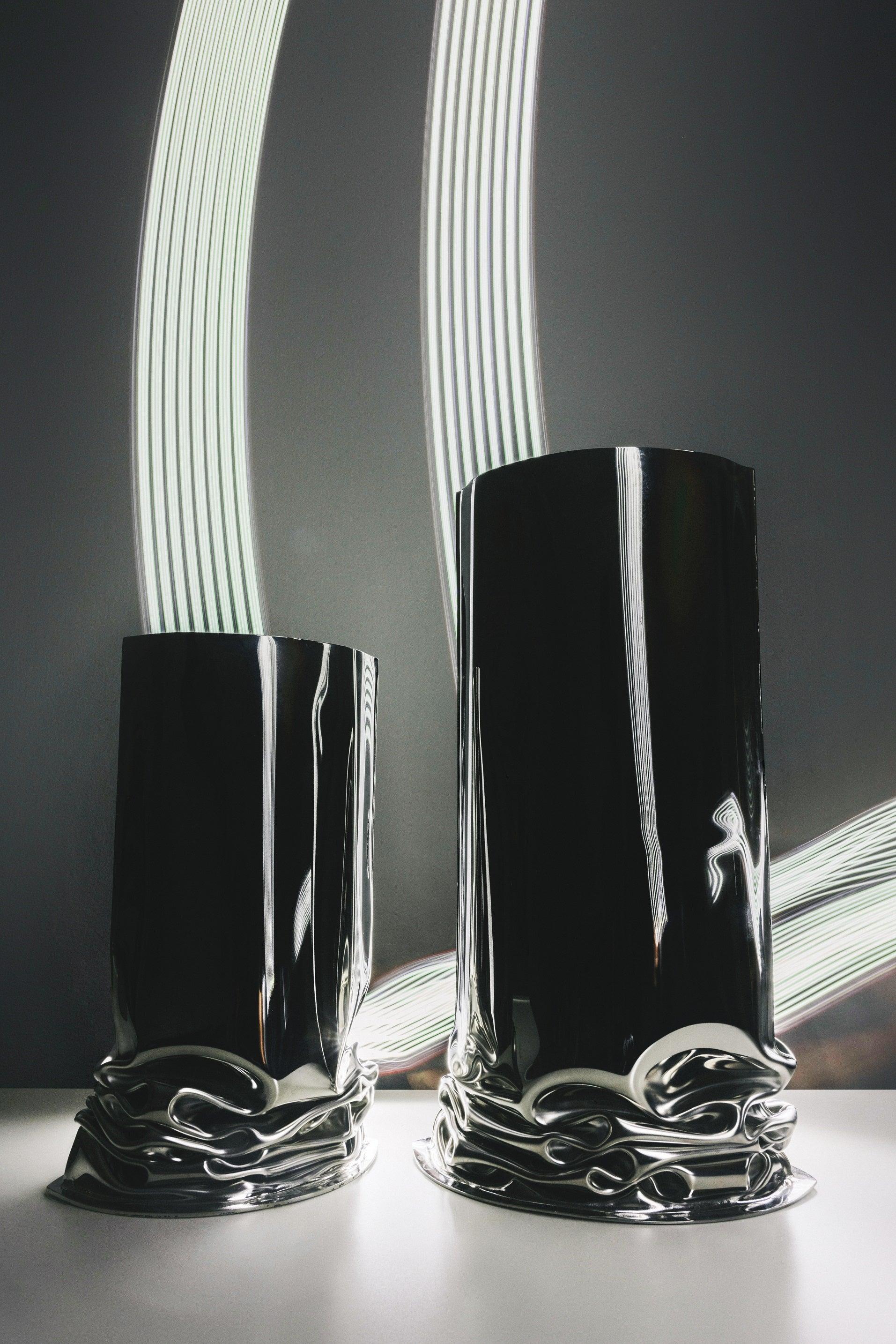 Wazon CRASH inox Zieta Studio Eye on Design