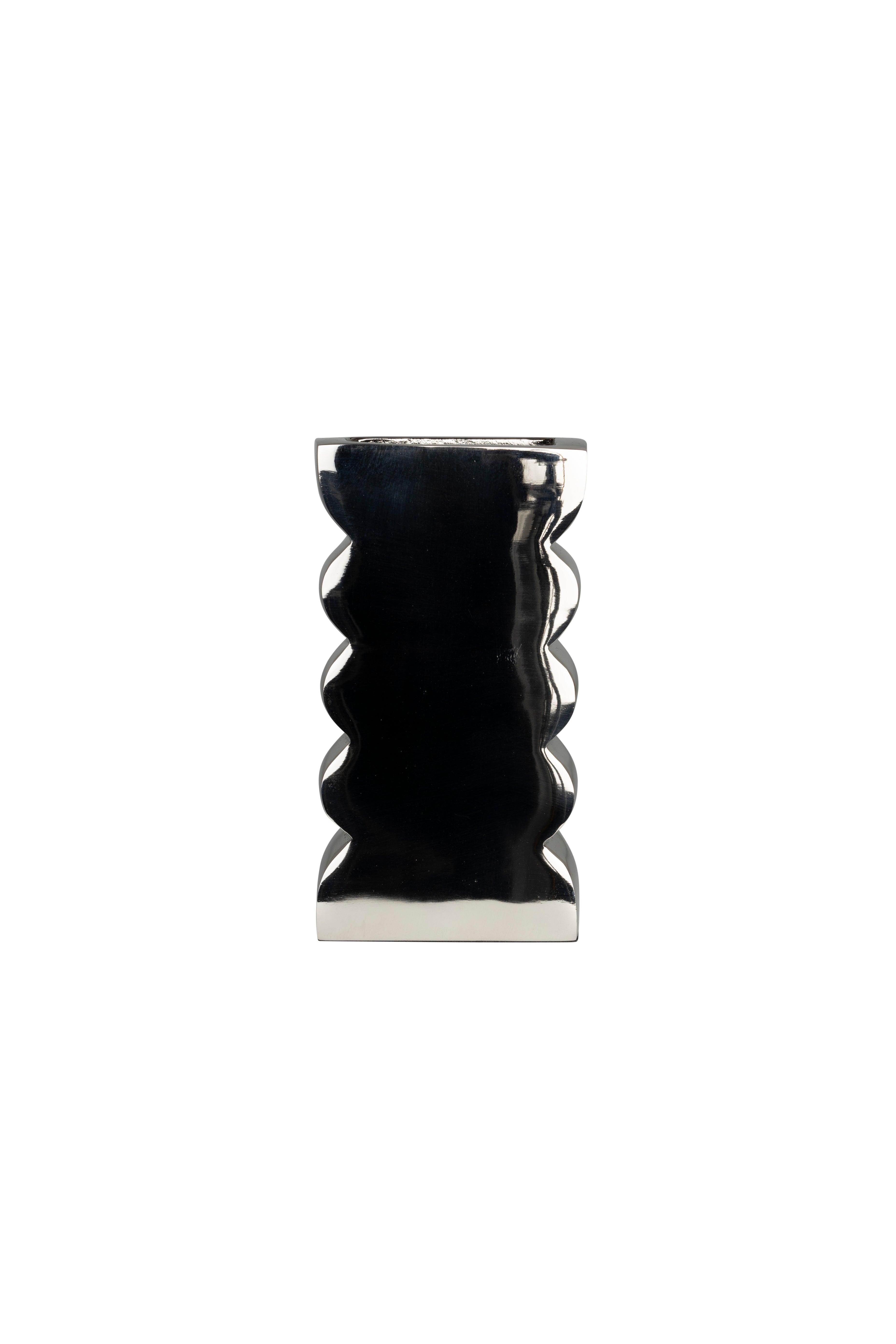 Wazon CURVES chrom Zuiver 21 cm Eye on Design