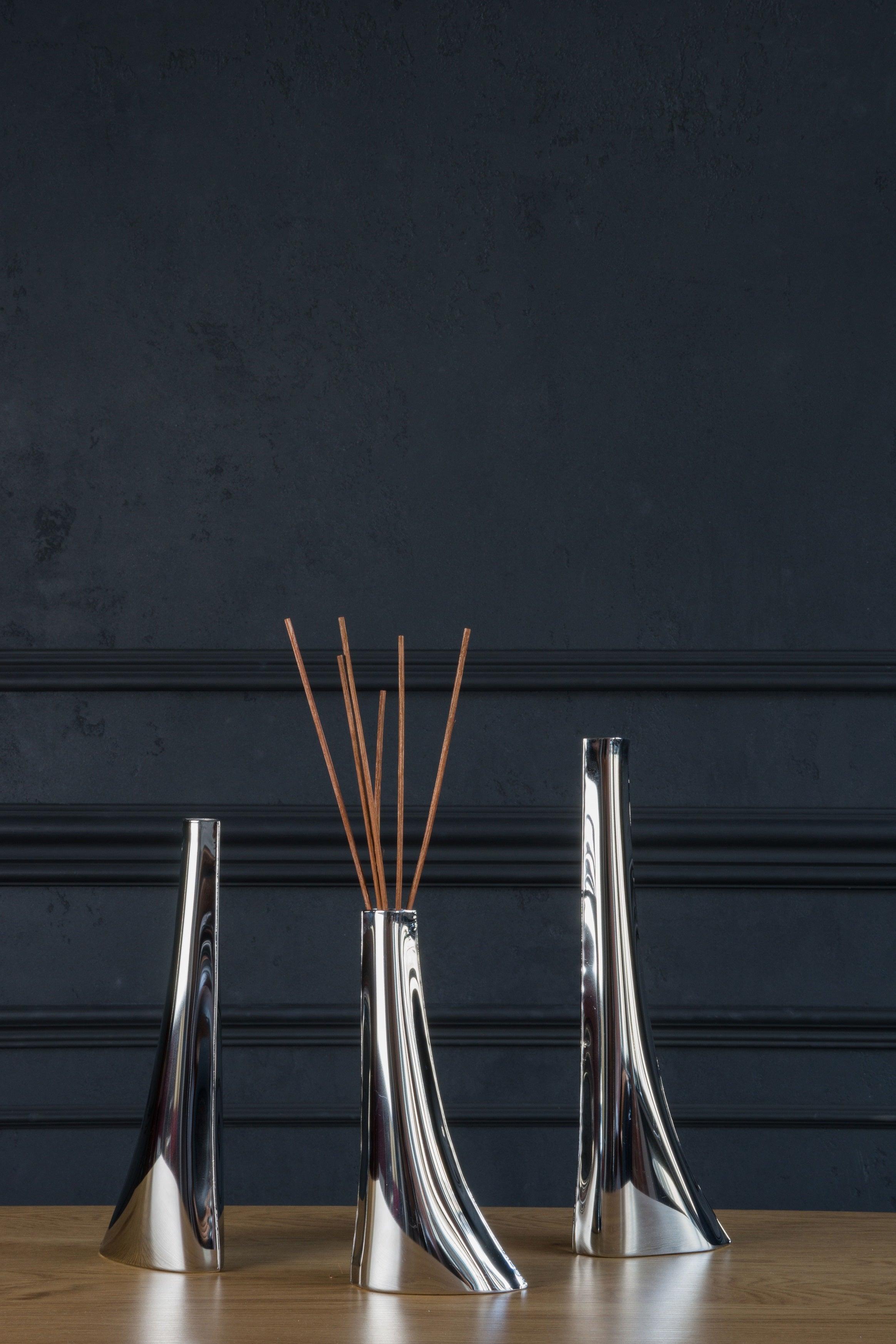 Wazon LEYKI inox Zieta Studio Eye on Design