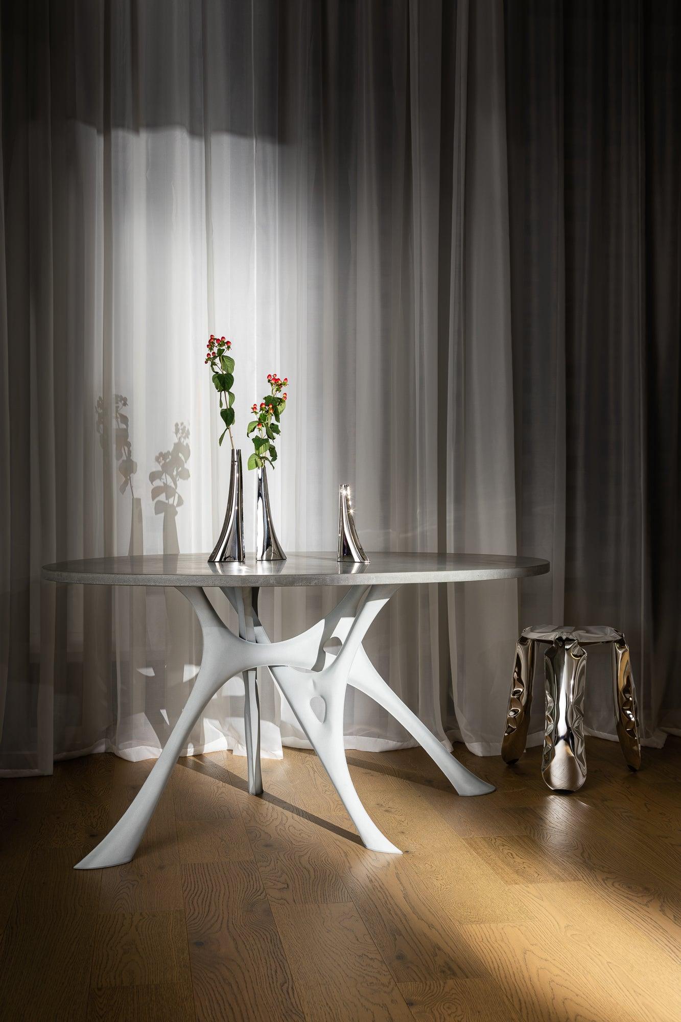 Wazon LEYKI inox Zieta Studio Eye on Design