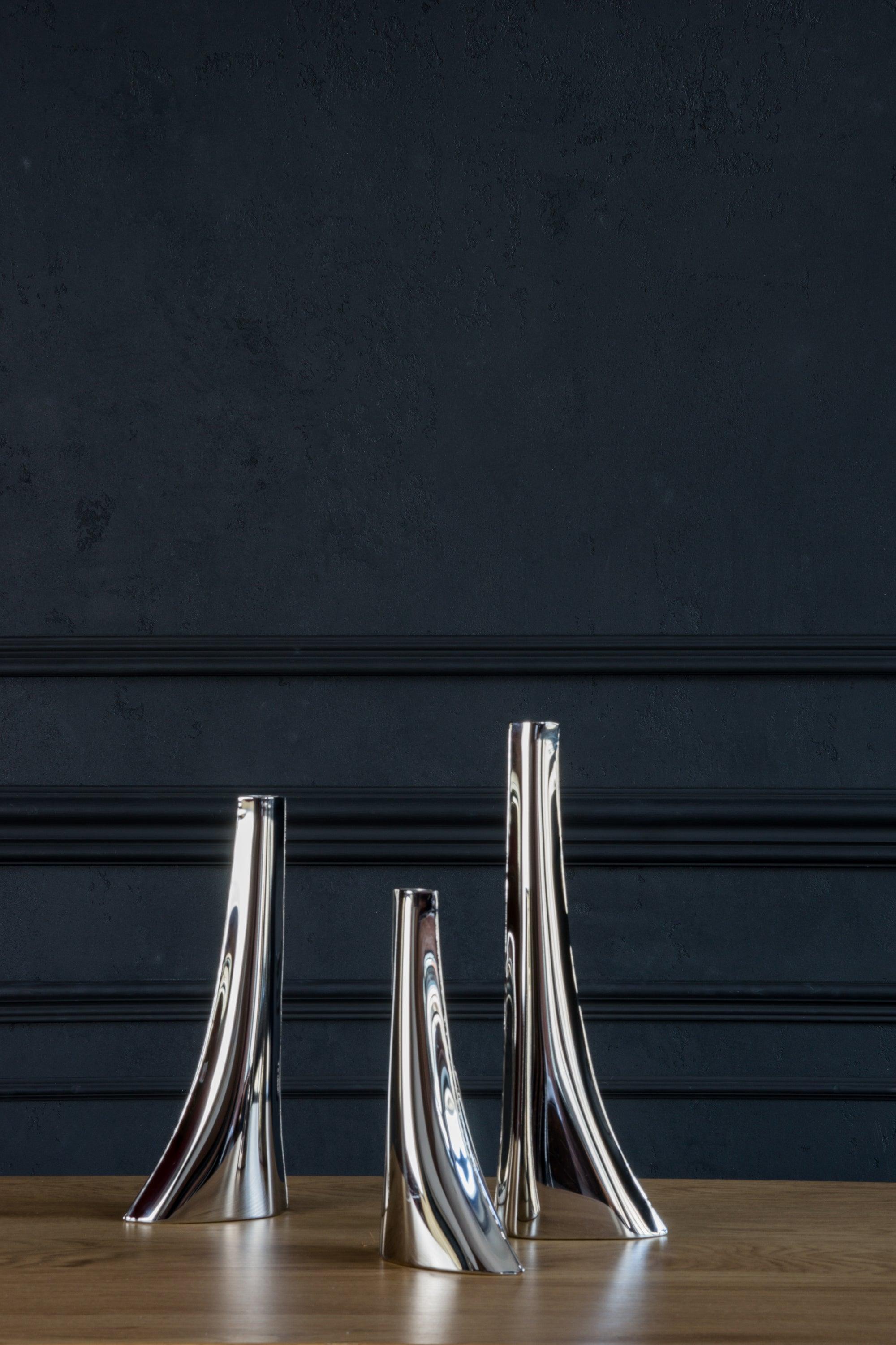 Wazon LEYKI inox Zieta Studio Eye on Design