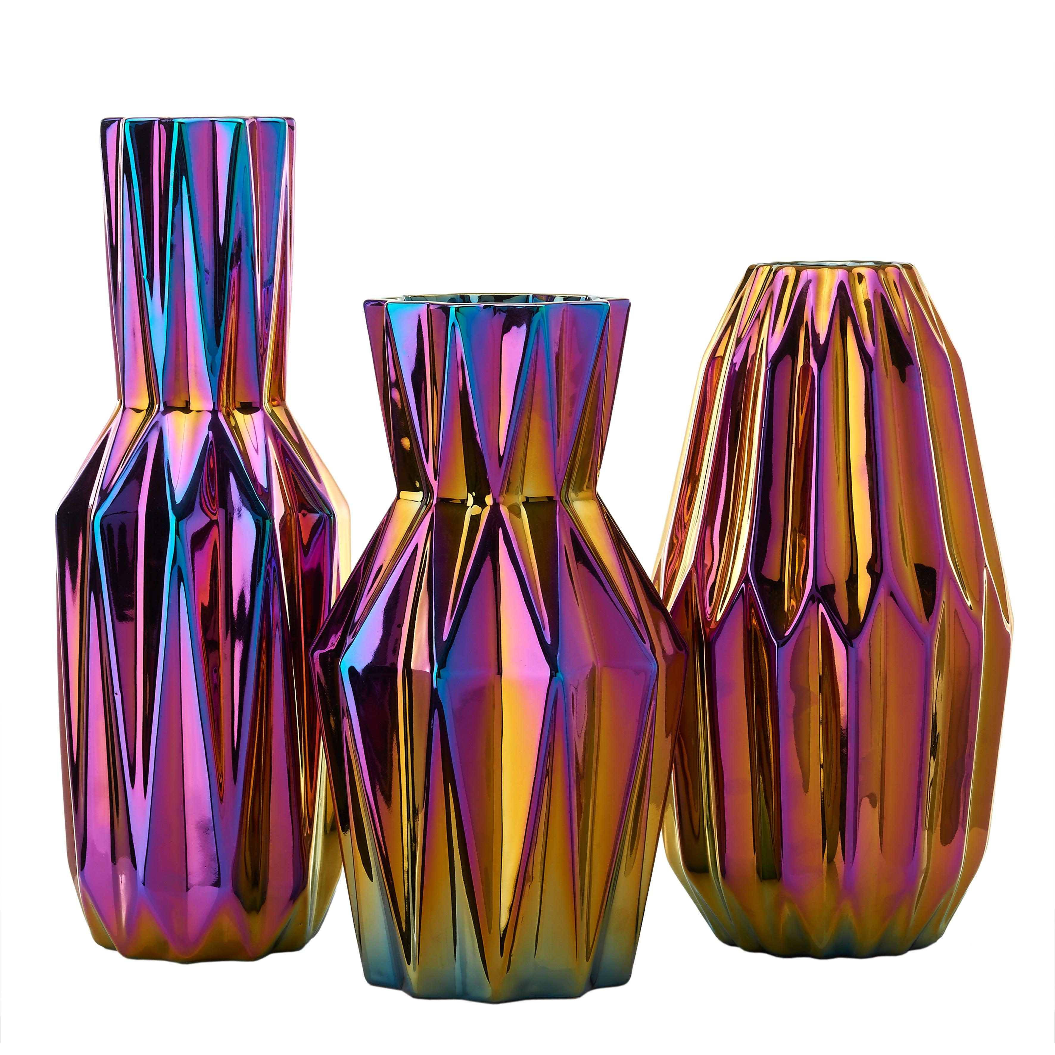 Wazon OILY FOLDS OVAL petrol Pols Potten Eye on Design