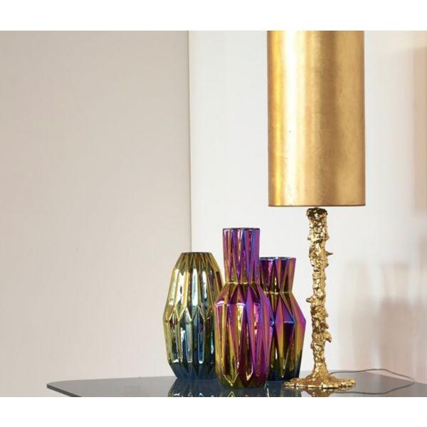 Wazon OILY FOLDS OVAL petrol Pols Potten Eye on Design