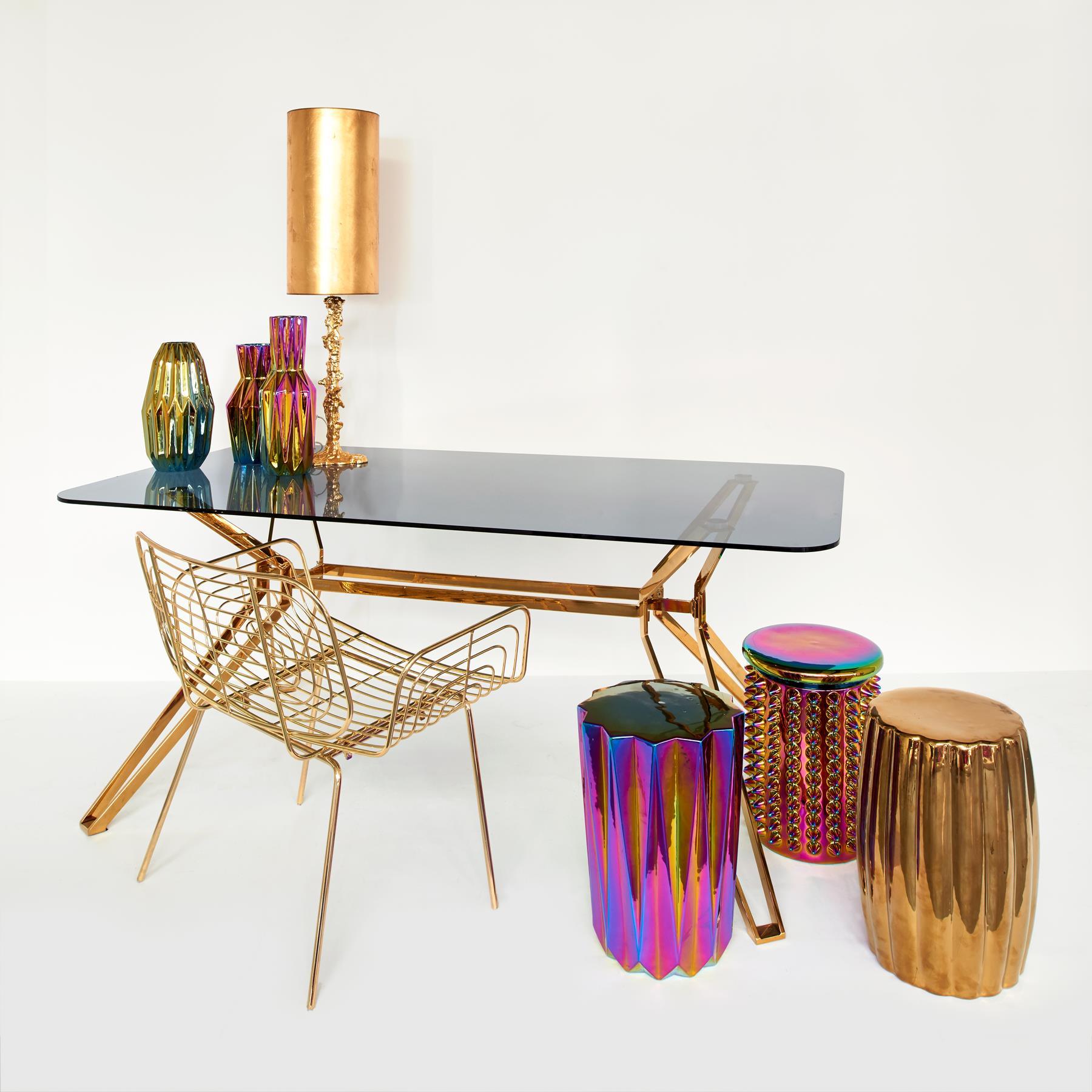 Wazon OILY FOLDS petrol Pols Potten Eye on Design