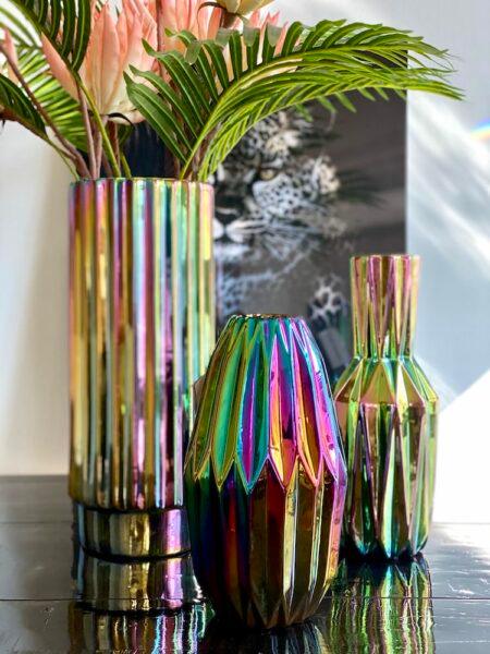 Wazon OILY FOLDS SLIM petrol Pols Potten Eye on Design