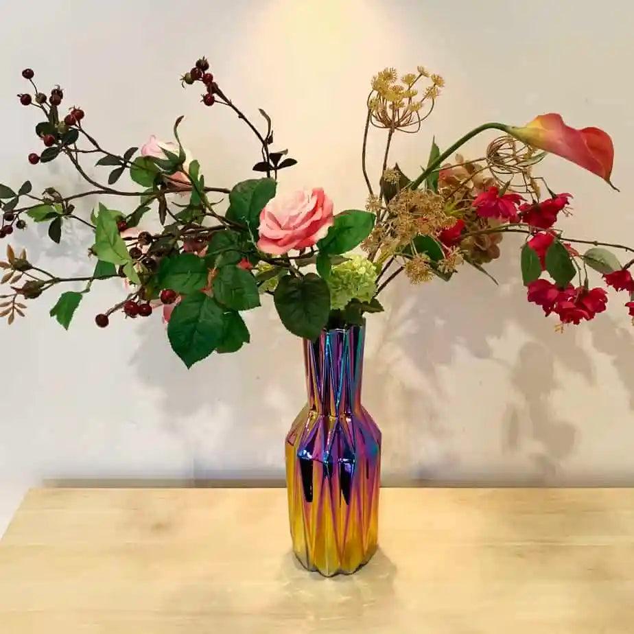 Wazon OILY FOLDS SLIM petrol Pols Potten Eye on Design