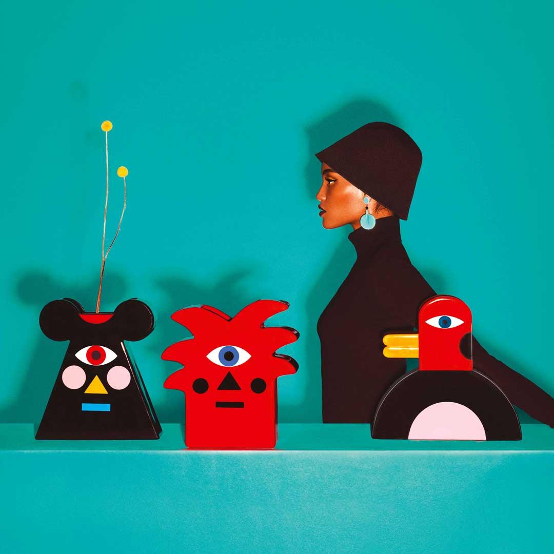 Váza OPHELIA modrá