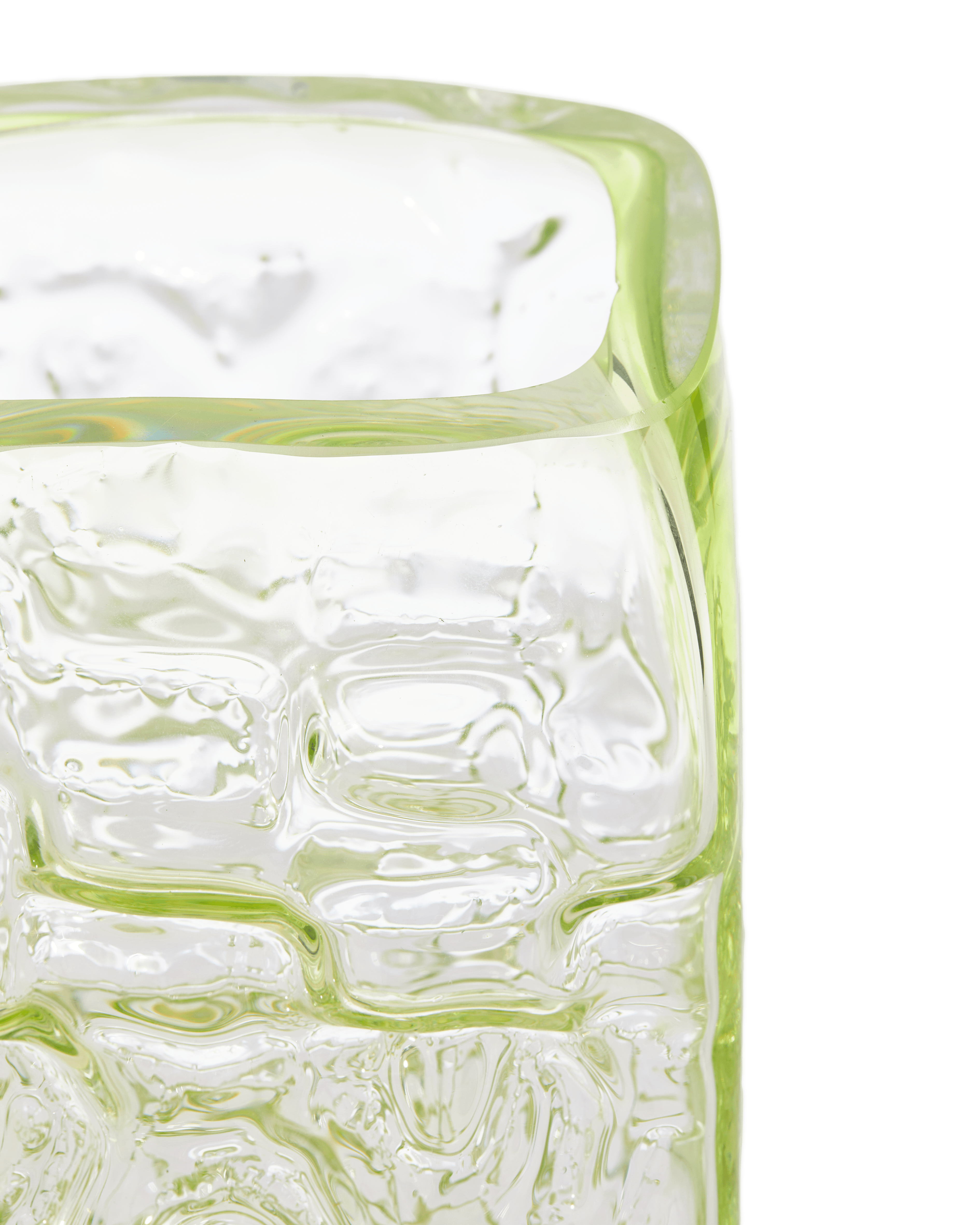 Wazon RELIEF limonkowy Pols Potten Eye on Design