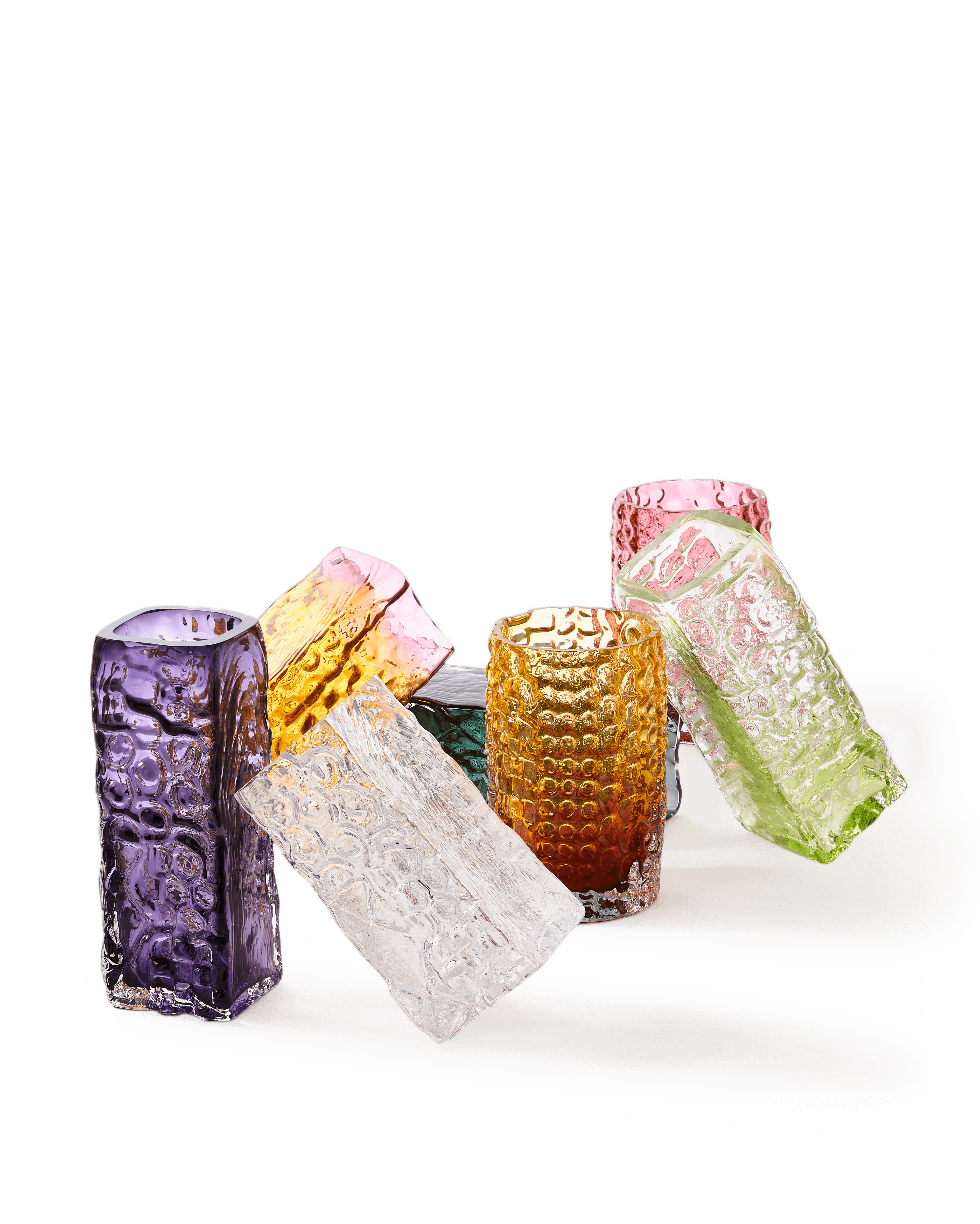 Wazon RELIEF limonkowy Pols Potten Eye on Design