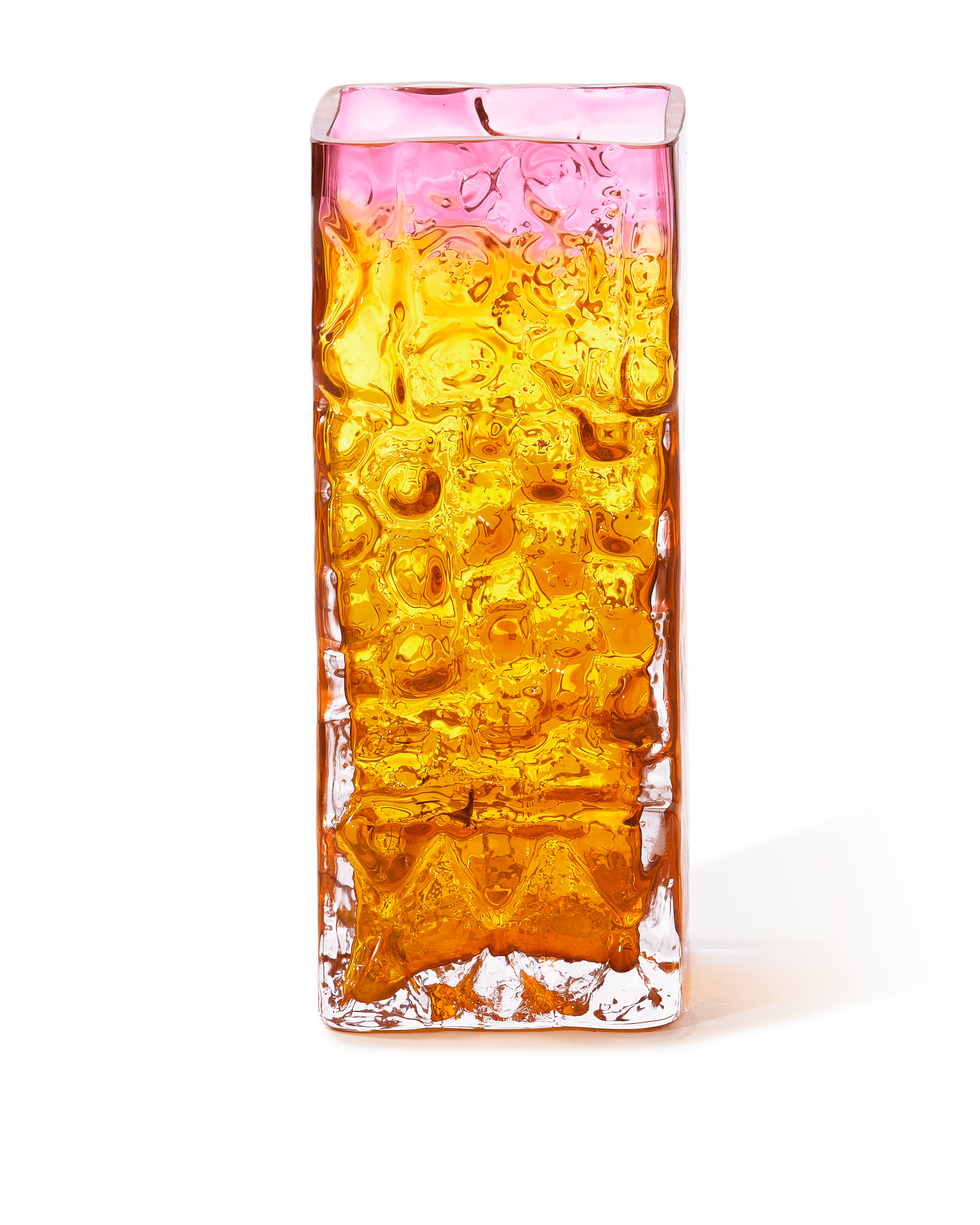 Wazon RELIEF miodowy z różówym Pols Potten Eye on Design